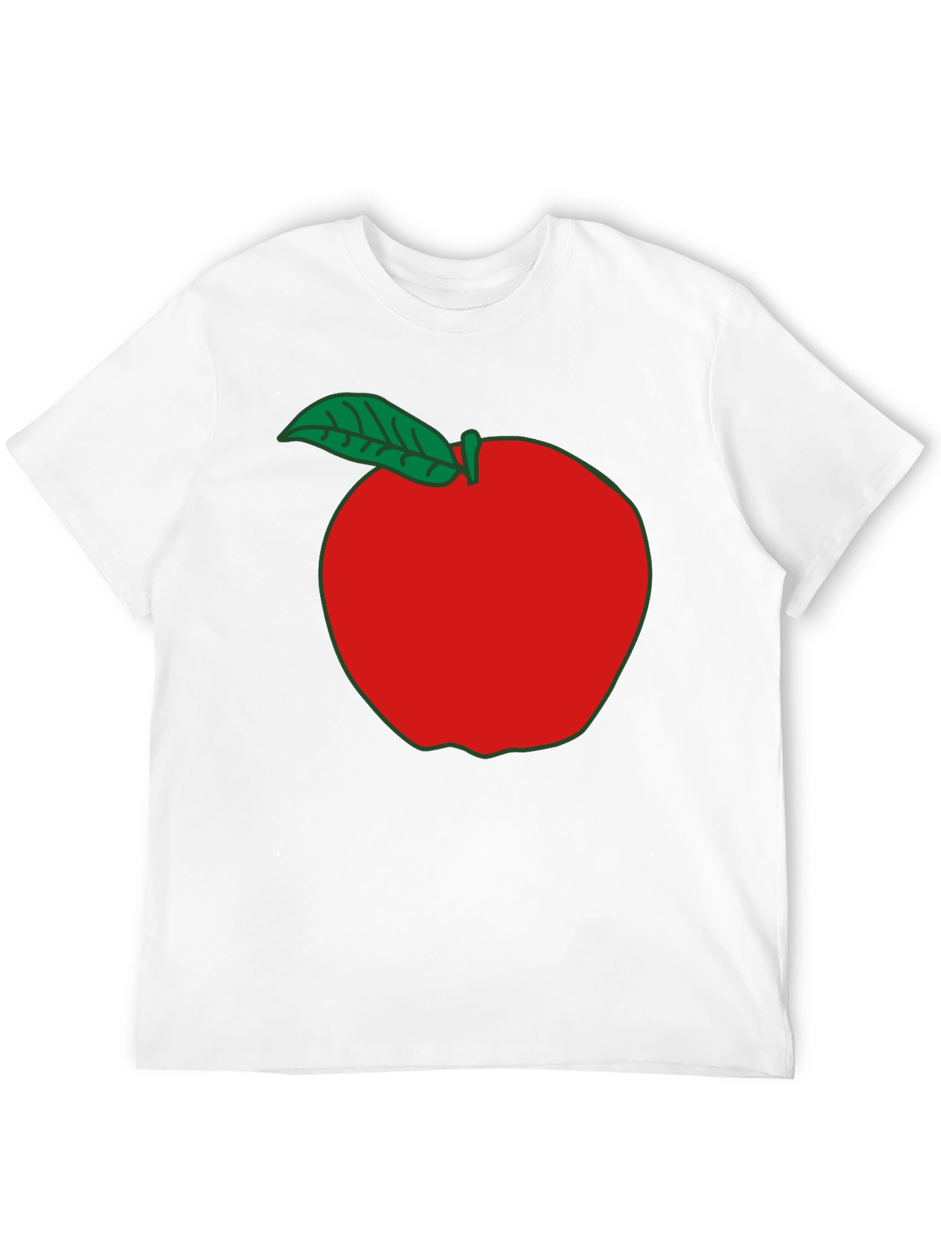 Apple Graphic T-Shirt - Casual Black Tee