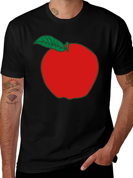 Apple Graphic T-Shirt - Casual Black Tee