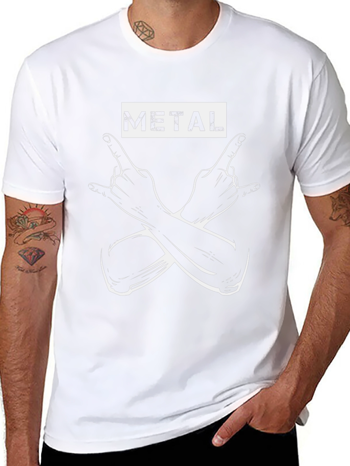 Metal Horns T-Shirt - Rock On!