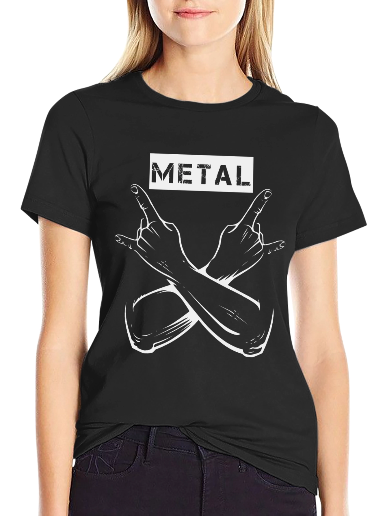 Metal Horns T-Shirt - Rock On!