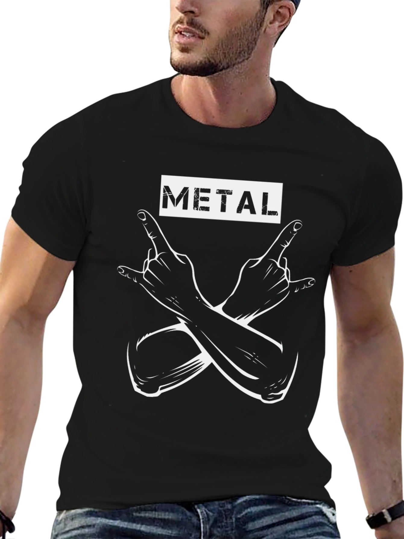 Metal Horns T-Shirt - Rock On!