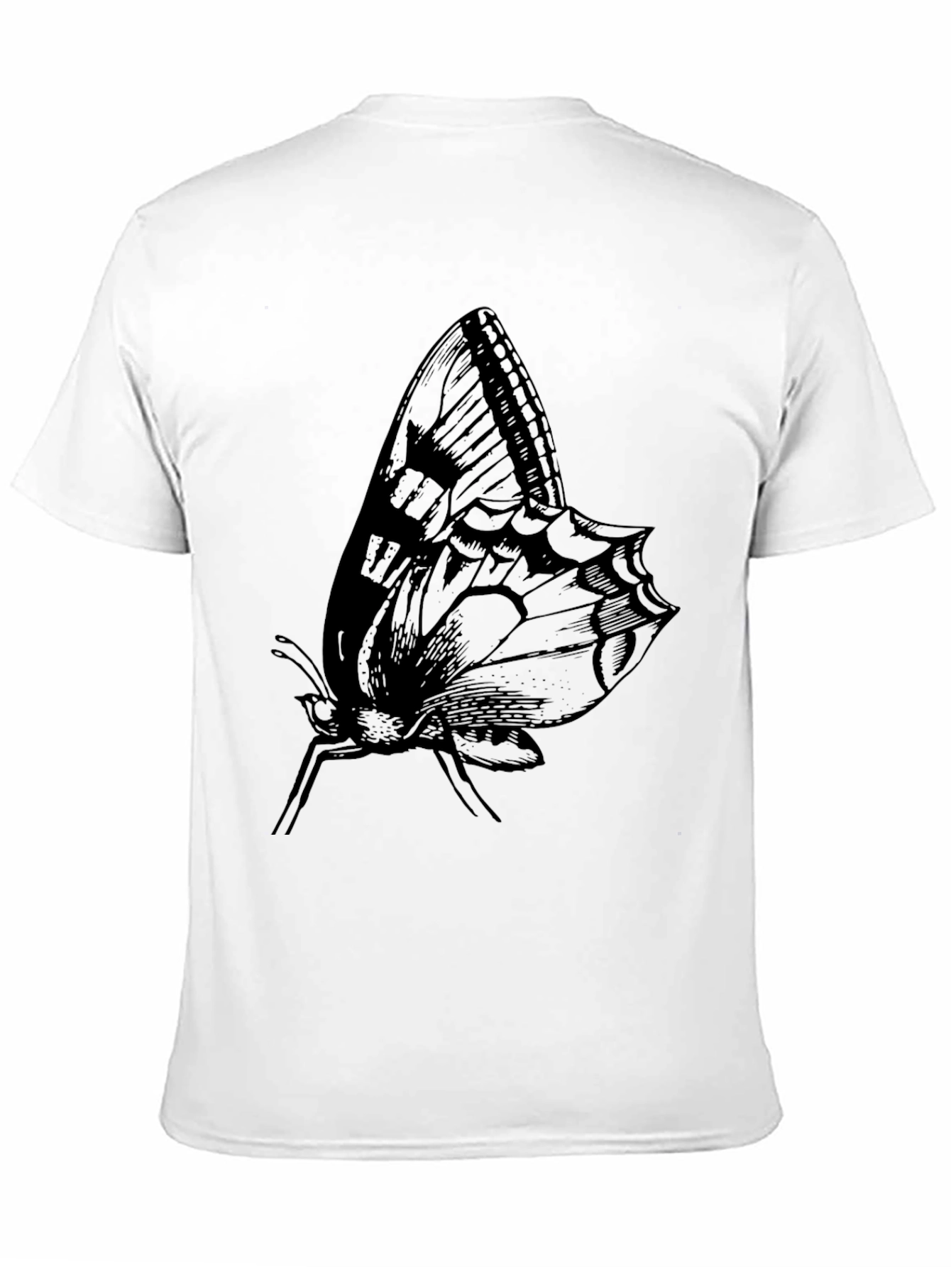 Black Butterfly Graphic Print Tee