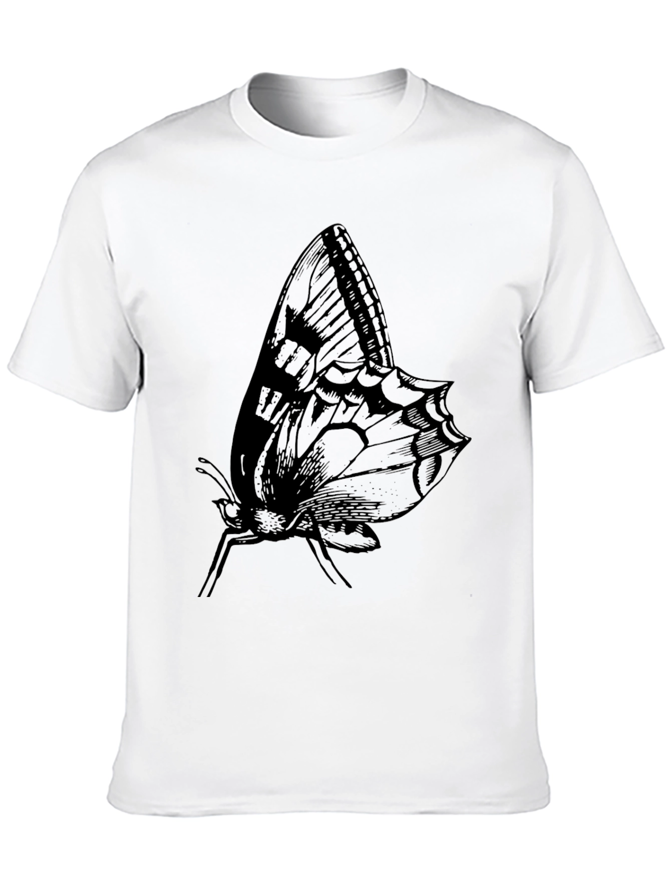 Black Butterfly Graphic Print Tee