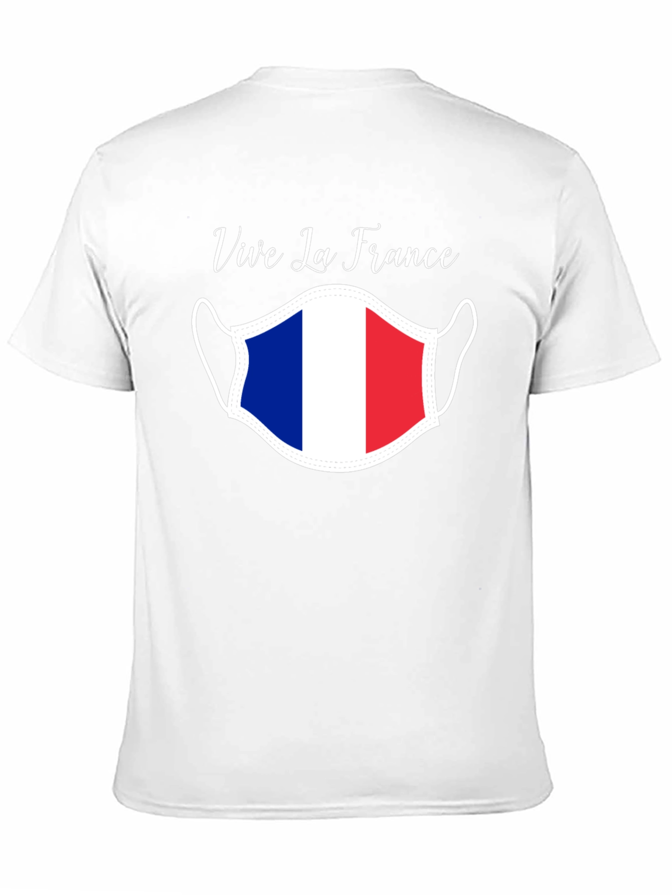Vive La France T-Shirt Face Mask Graphic Tee
