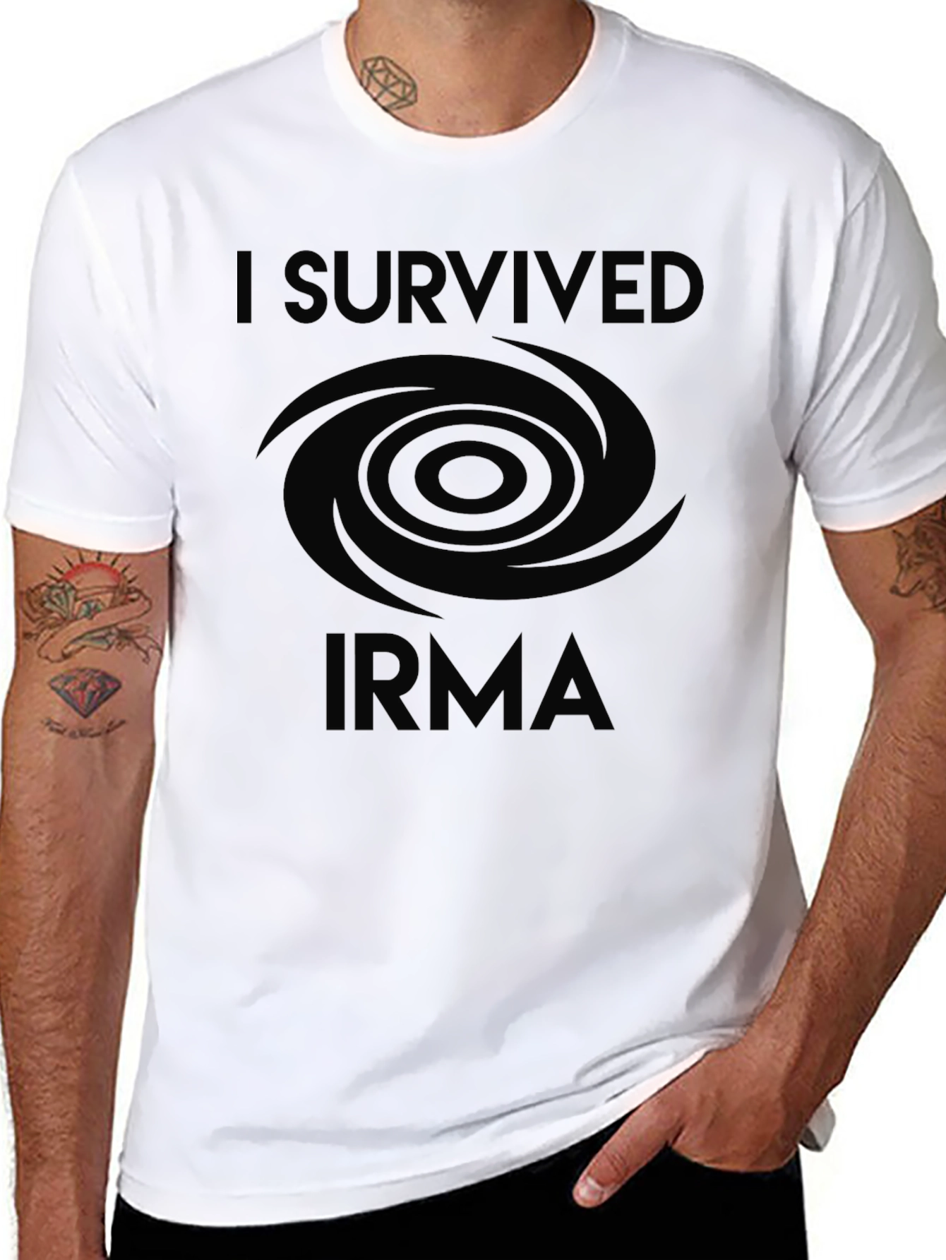 I Survived Irma Black T-Shirt