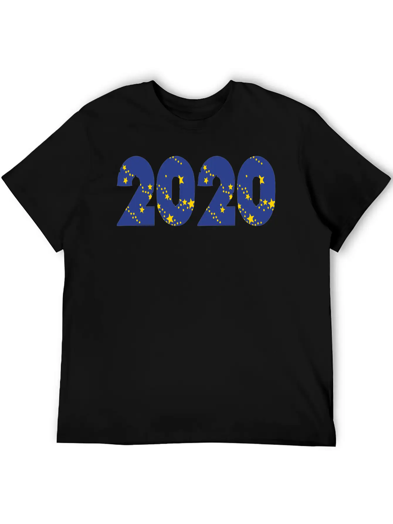 ❤✦°•2020-Awesome Happy New Year Of 2020(Star Font) Stylish Everyday T-Shirt – Unisex Basic Cotton Tee