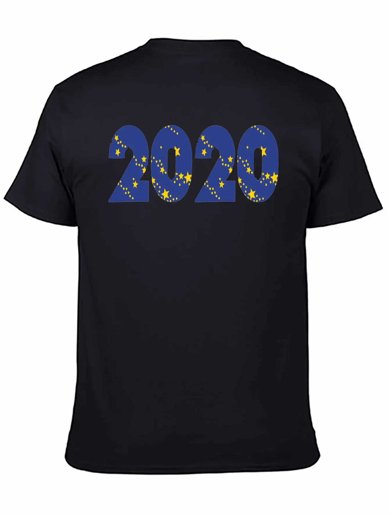 ❤✦°•2020-Awesome Happy New Year Of 2020(Star Font) Stylish Everyday T-Shirt – Unisex Basic Cotton Tee
