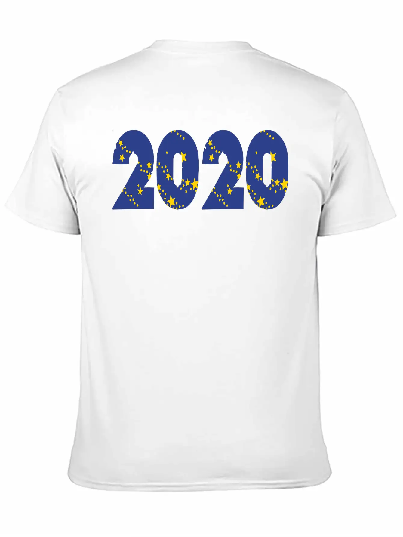 ❤✦°•2020-Awesome Happy New Year Of 2020(Star Font) Stylish Everyday T-Shirt – Unisex Basic Cotton Tee