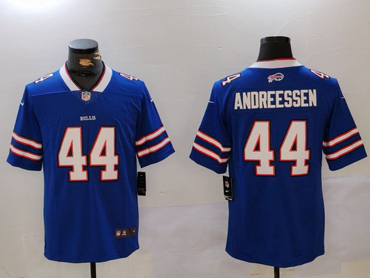 Men's Buffalo Bills Joe Andreessen #44 Royal Game Jerseys