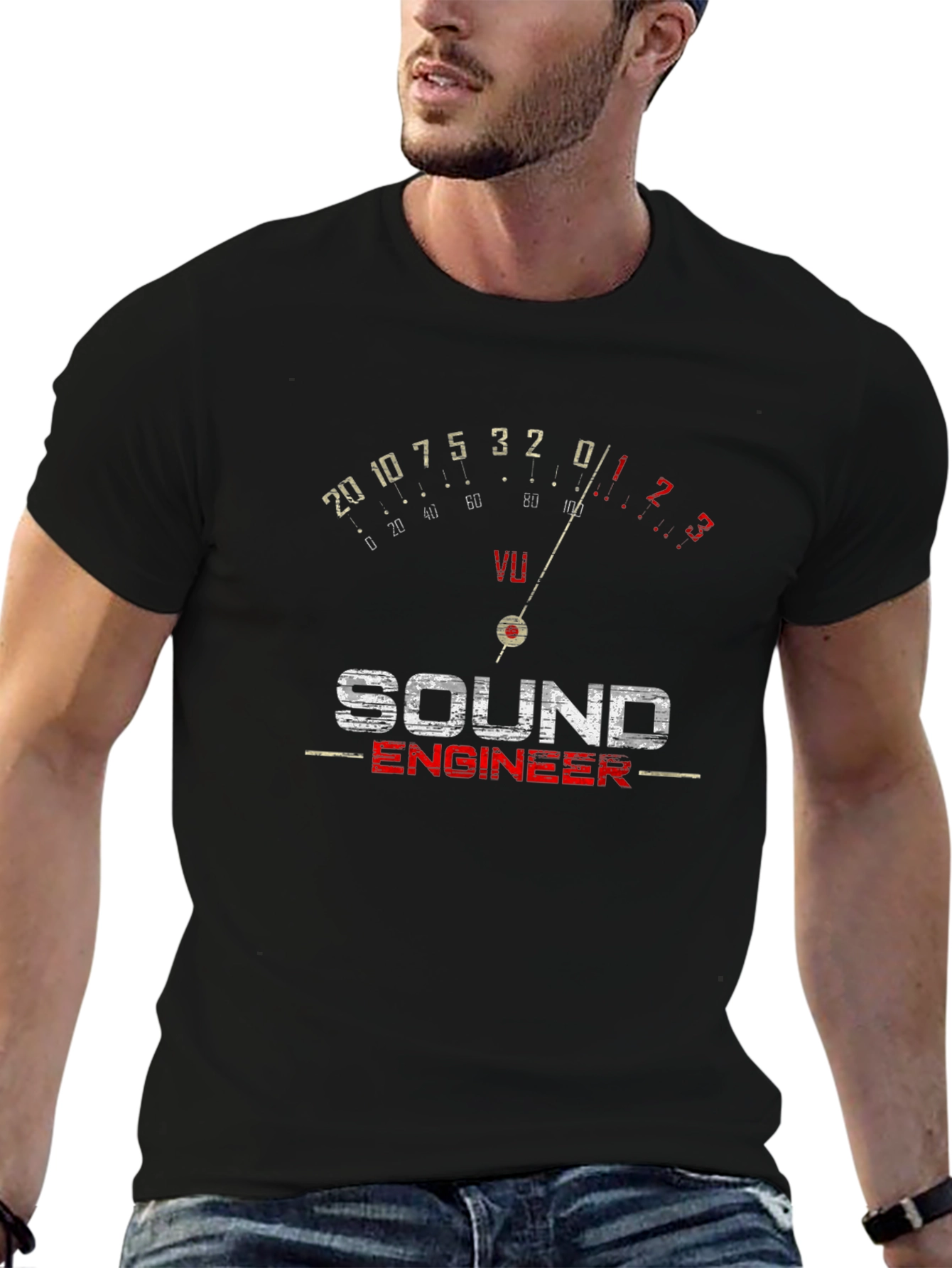 Sound Engineer VU Meter Graphic Tee