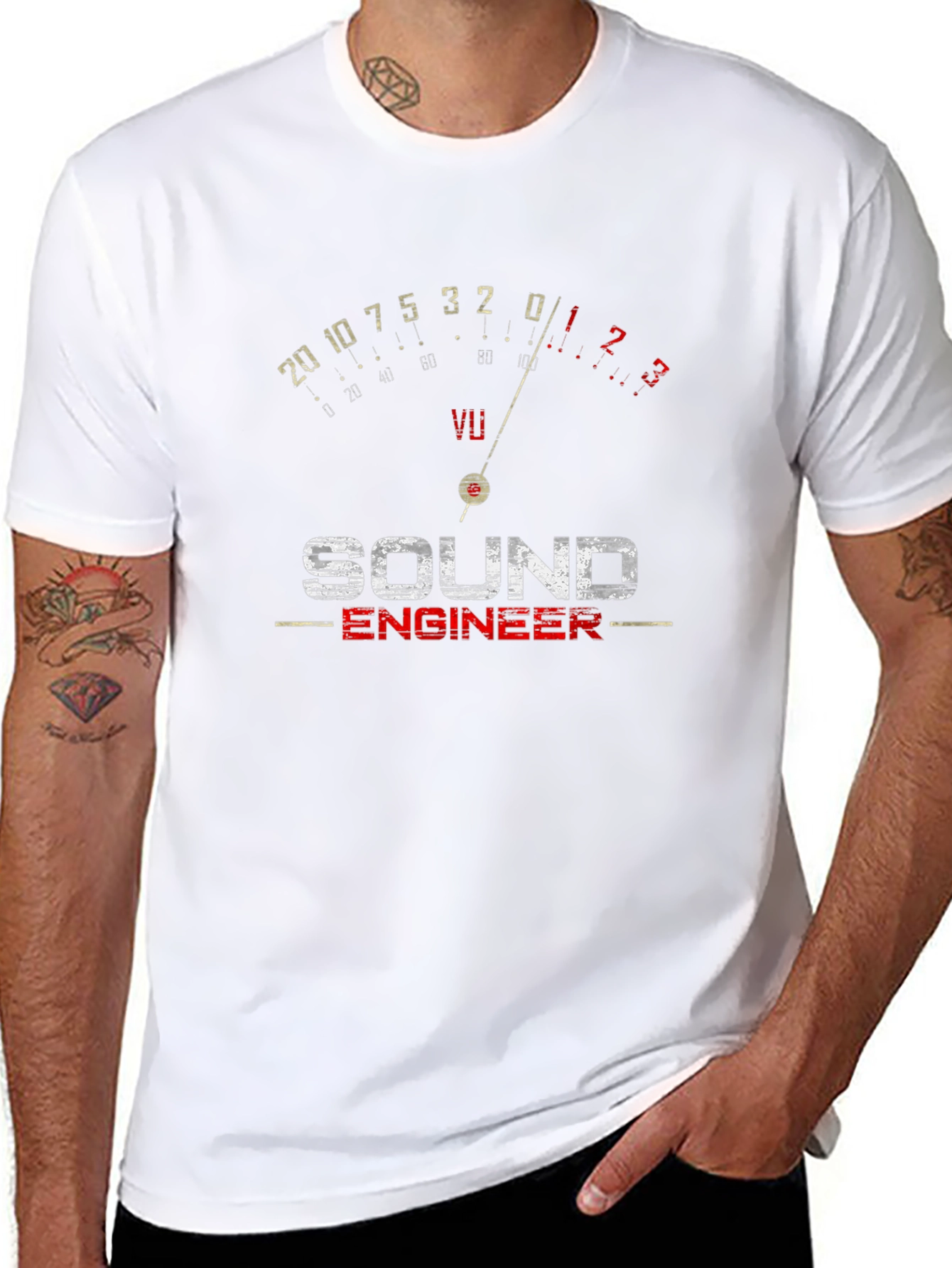 Sound Engineer VU Meter Graphic Tee