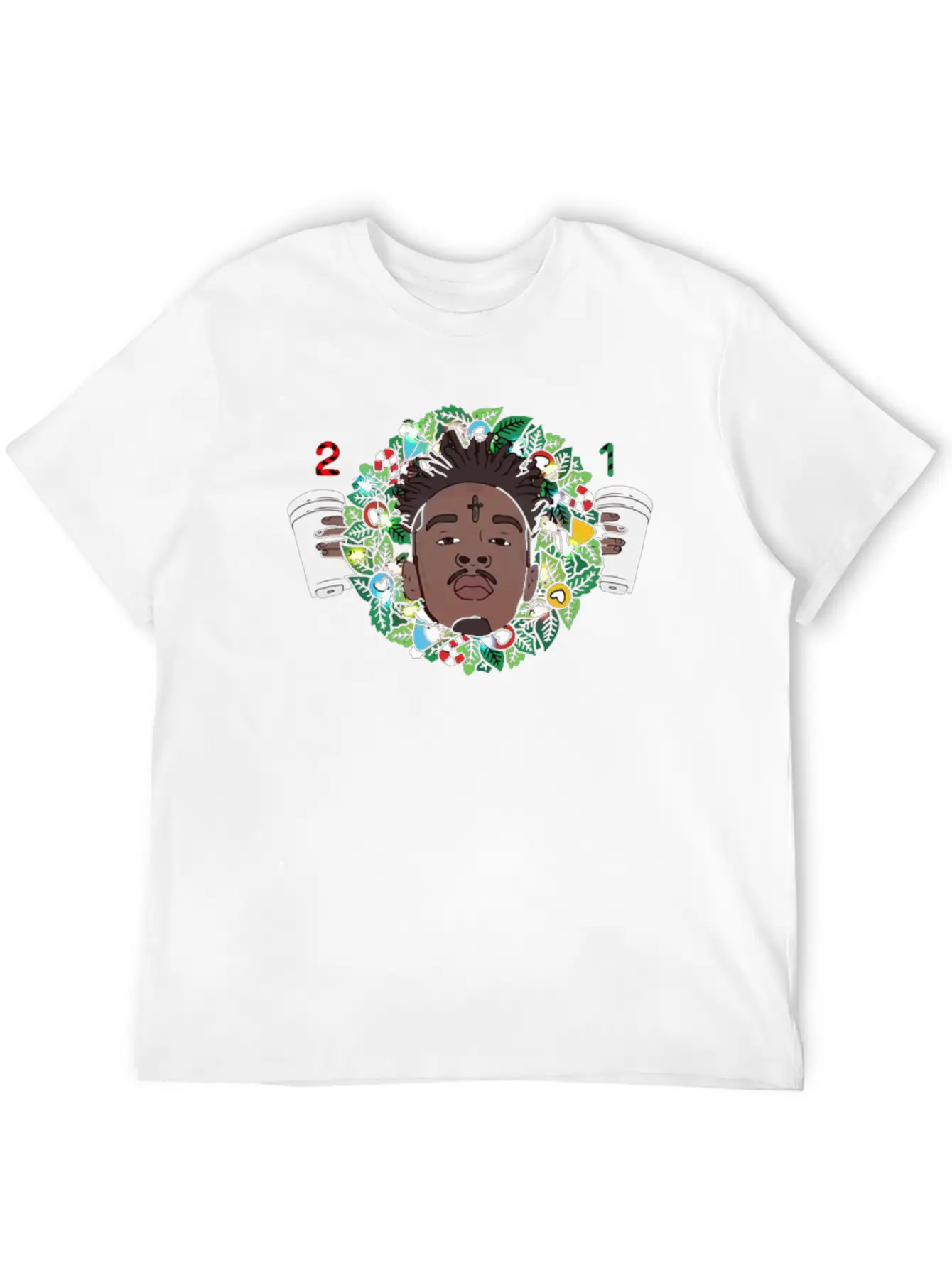 21 Savage Christmas Wreath Relaxed Everyday Tee – Lightweight And Durable Cotton