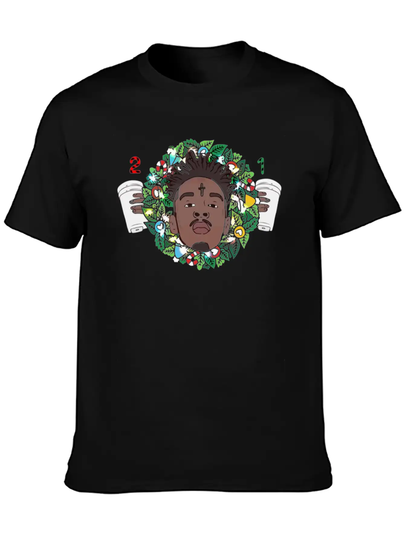 21 Savage Christmas Wreath Relaxed Everyday Tee – Lightweight And Durable Cotton