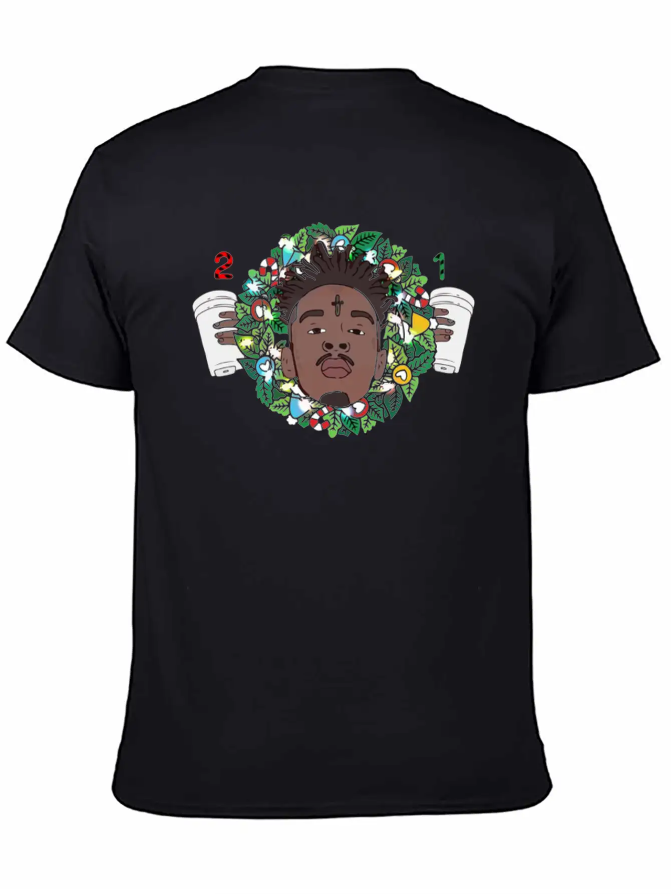 21 Savage Christmas Wreath Relaxed Everyday Tee – Lightweight And Durable Cotton