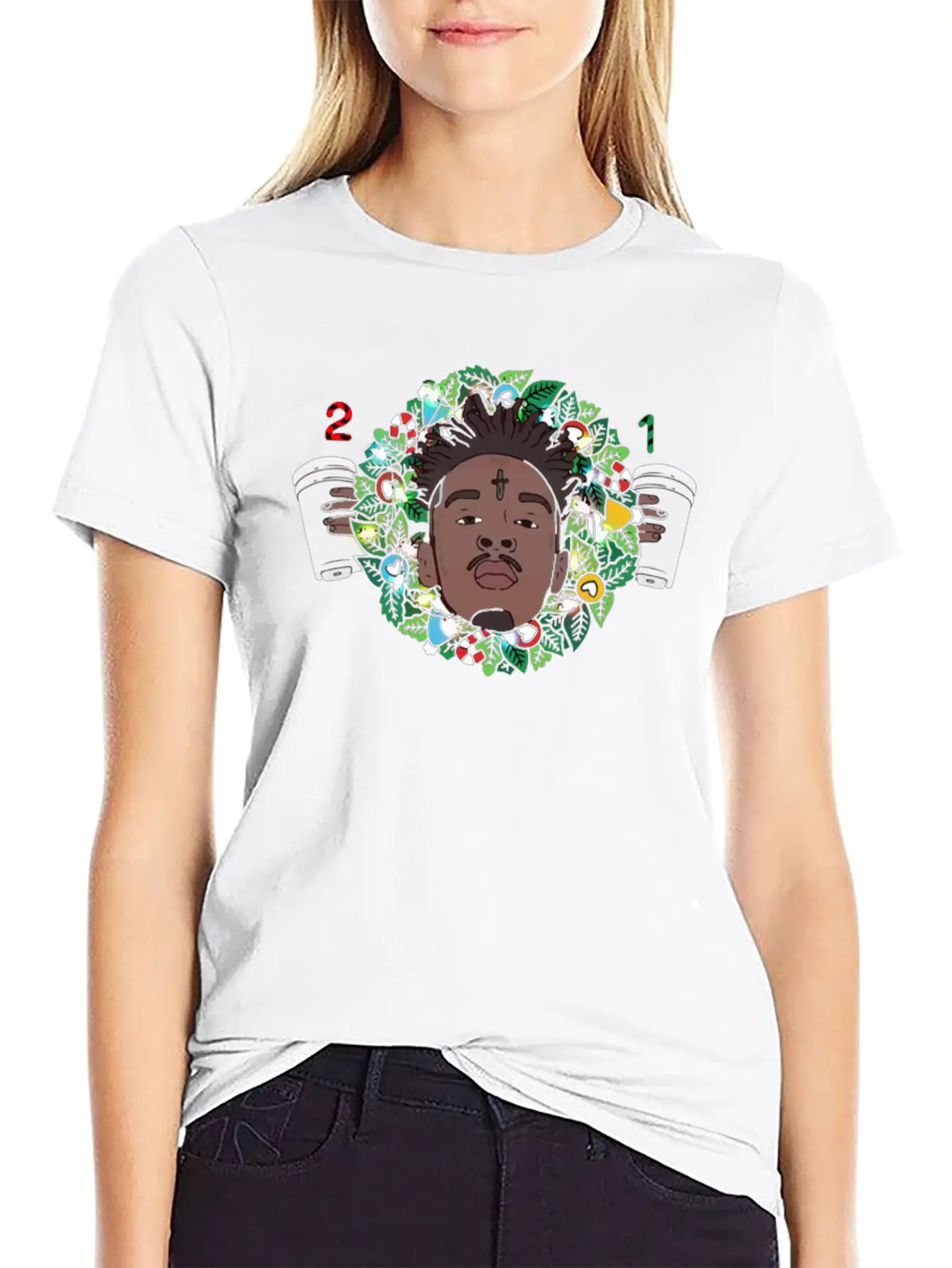 21 Savage Christmas Wreath Relaxed Everyday Tee – Lightweight And Durable Cotton