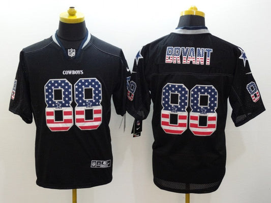 Men's Dallas Cowboys Dez Bryant #88 Black Game Jerseys