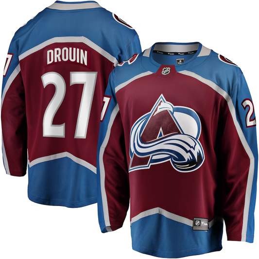 Men's Colorado Avalanche Jonathan Drouin #27 Maroon Home Breakaway Jerseys