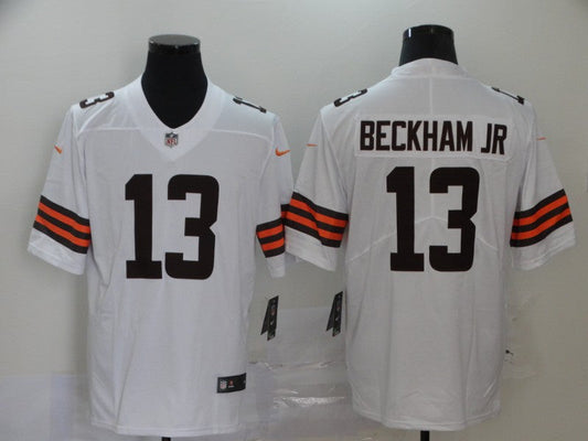 Men's Cleveland Browns Odell Beckham Jr. #13 White Game Player Jerseys