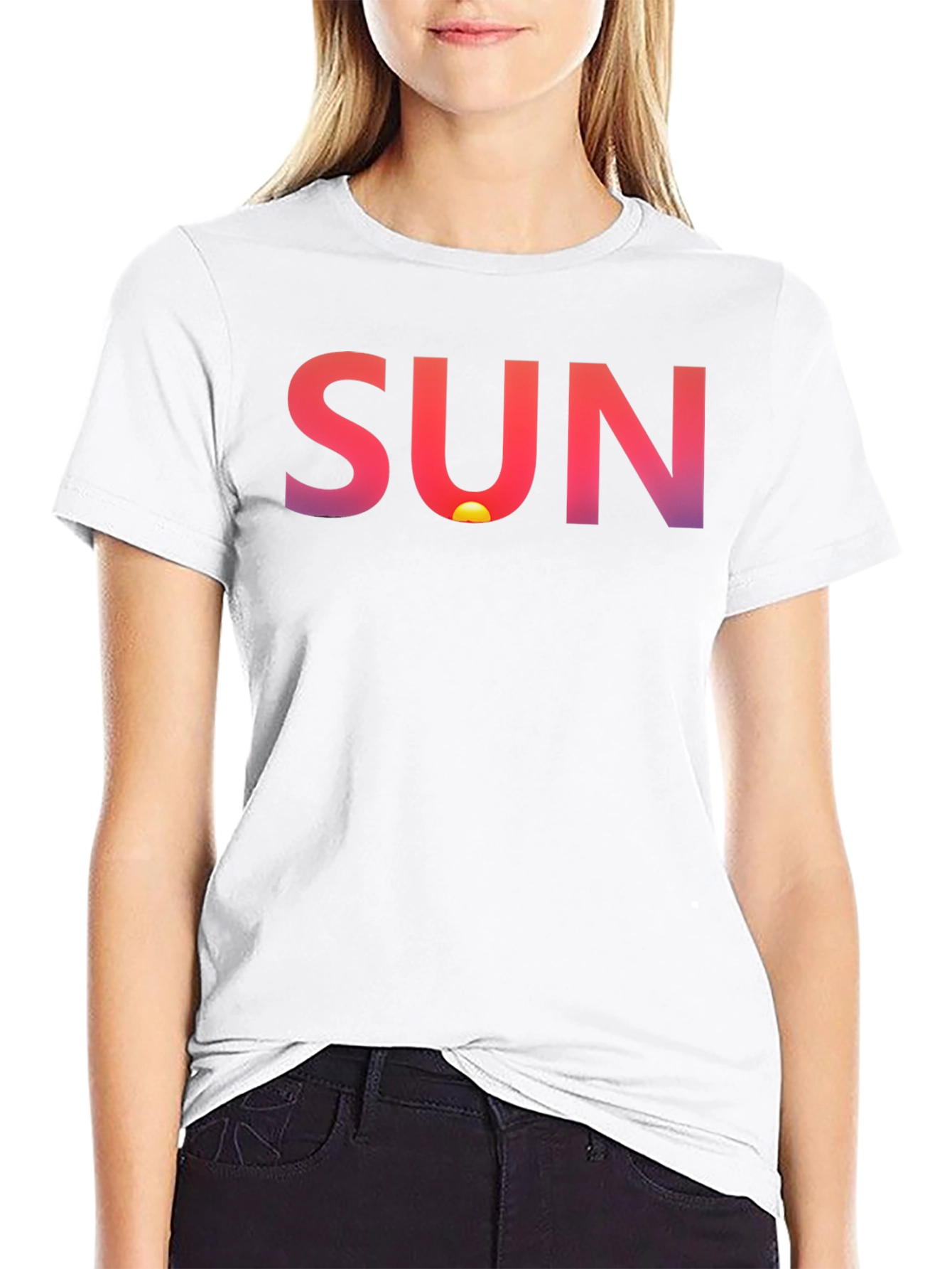 Sunset Graphic Tee - Soft Cotton Blend Casual Style