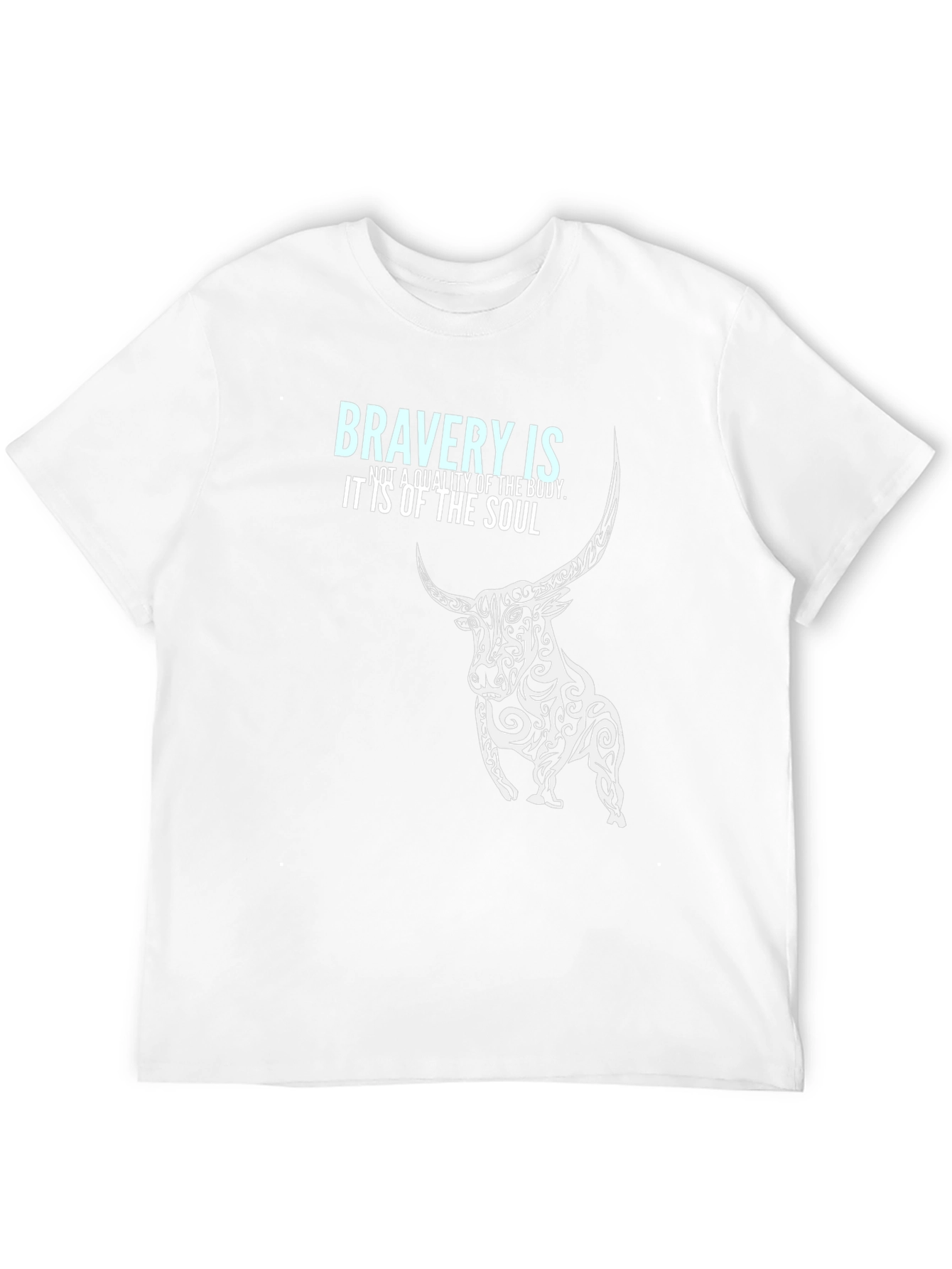 Bravery Soul Bull Black Tee