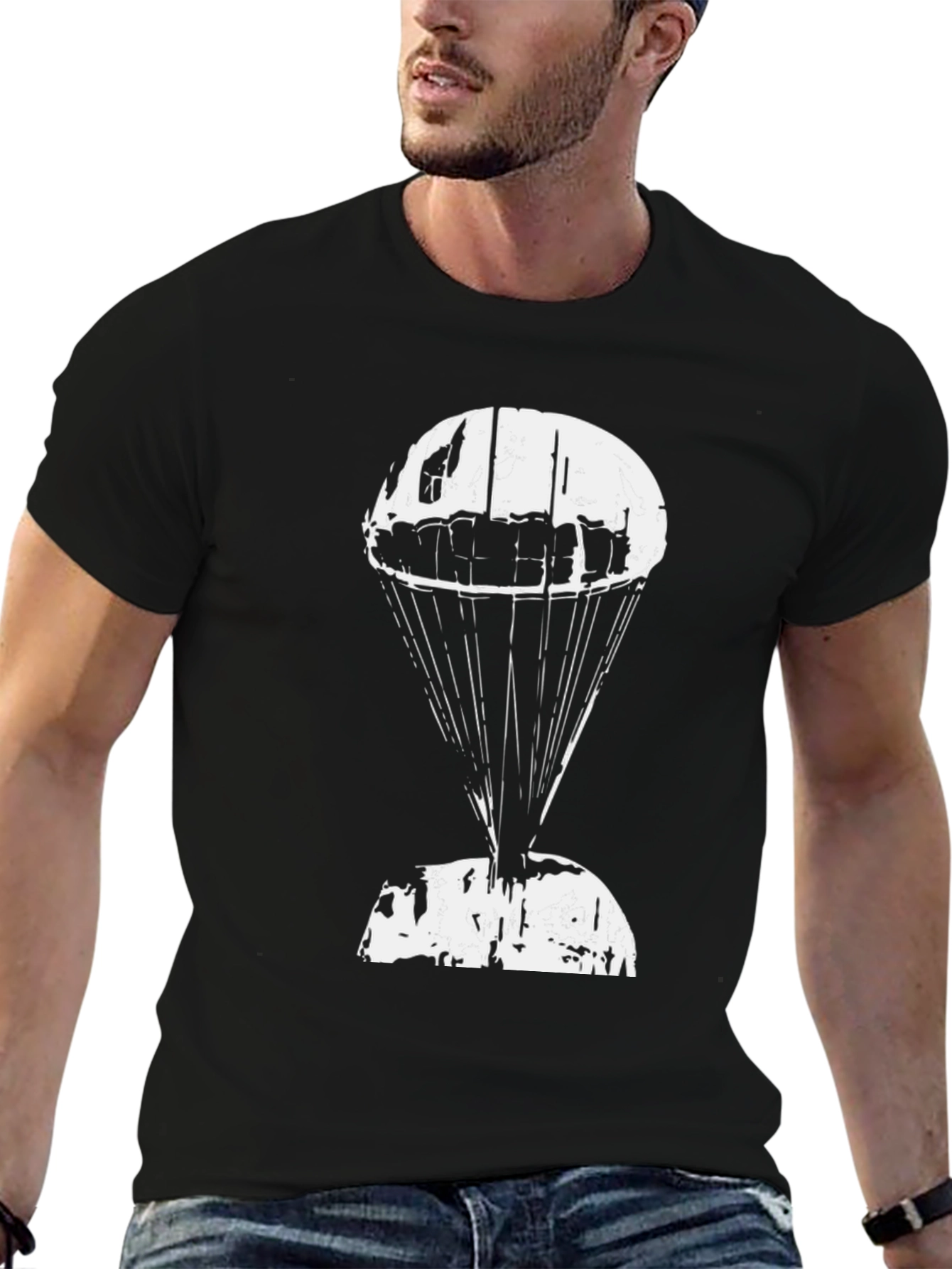 Distressed Parachute Graphic T-Shirt
