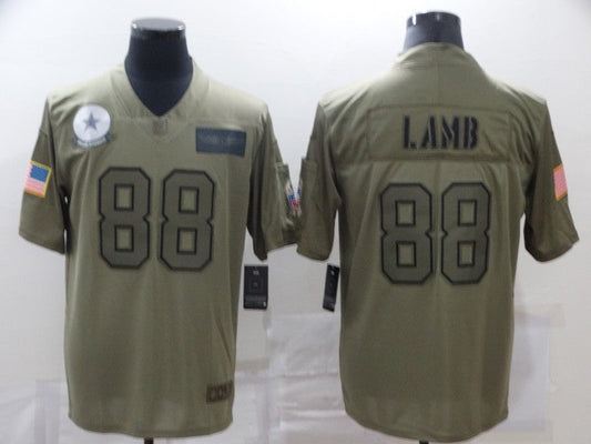 Men's Dallas Cowboys CeeDee Lamb #88 Brown Game Jerseys