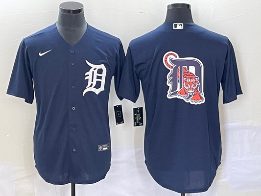 Men's Detroit Tigers Navy Alternate Replica Team Jerseys