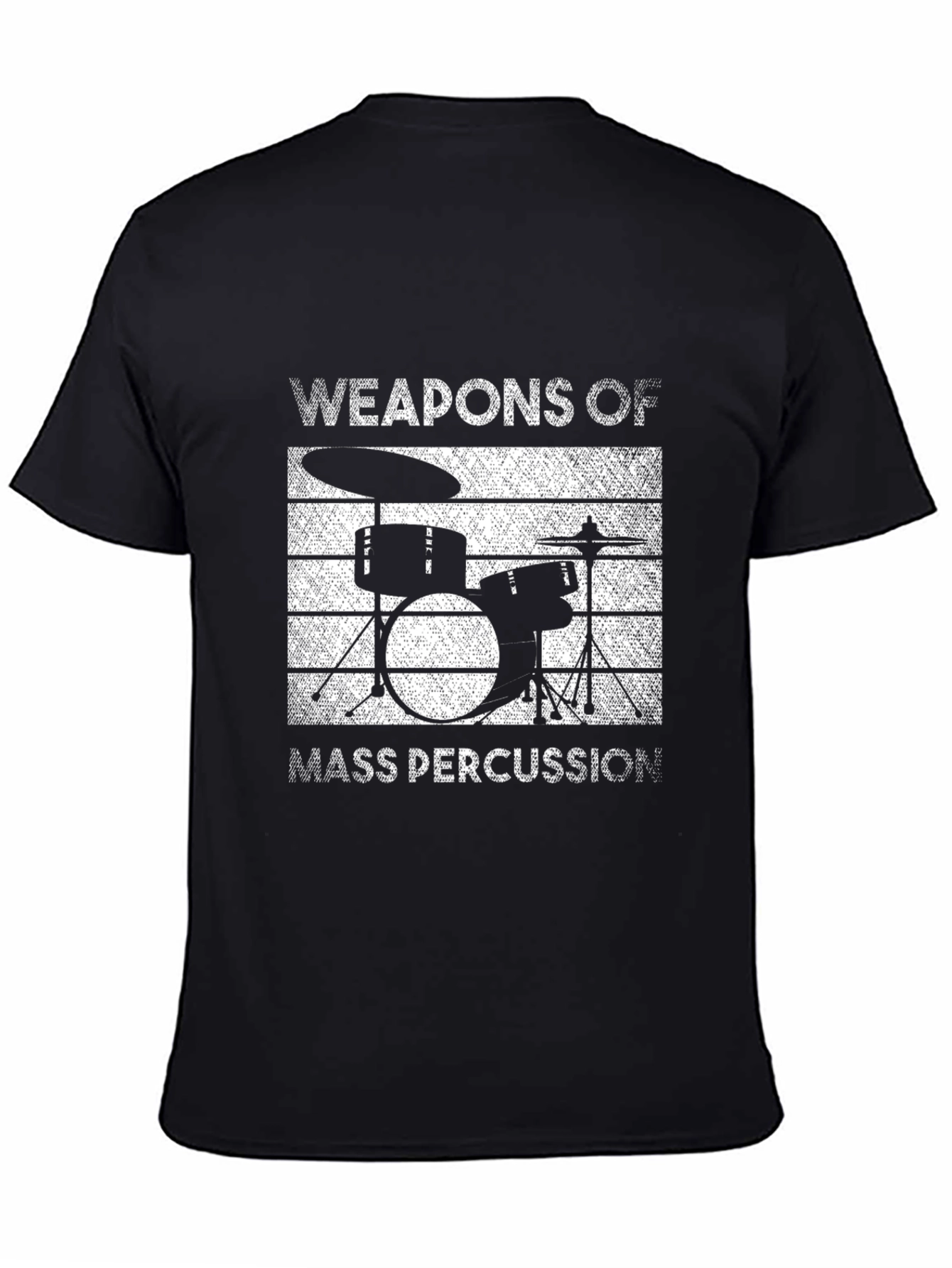 Weapons of Mass Percussion Drum Kit Graphic T-Shirt