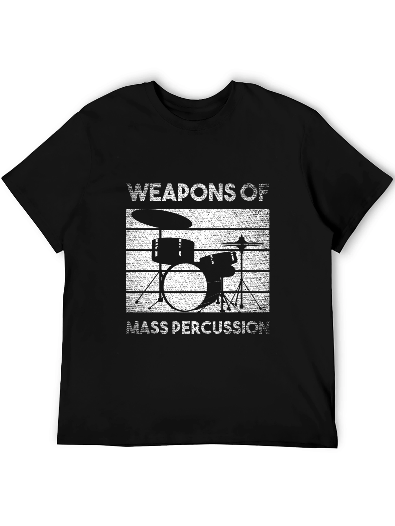 Weapons of Mass Percussion Drum Kit Graphic T-Shirt
