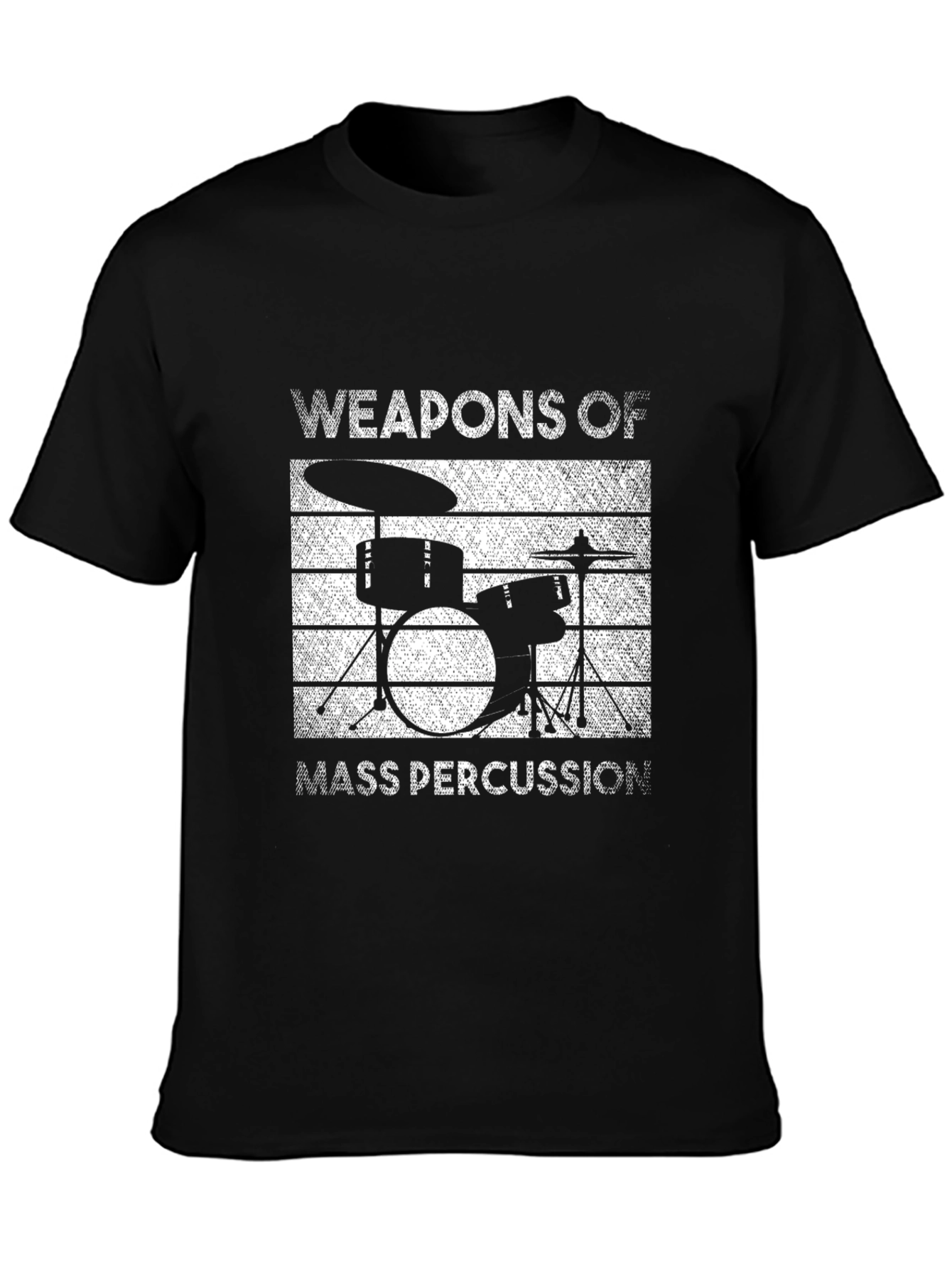Weapons of Mass Percussion Drum Kit Graphic T-Shirt