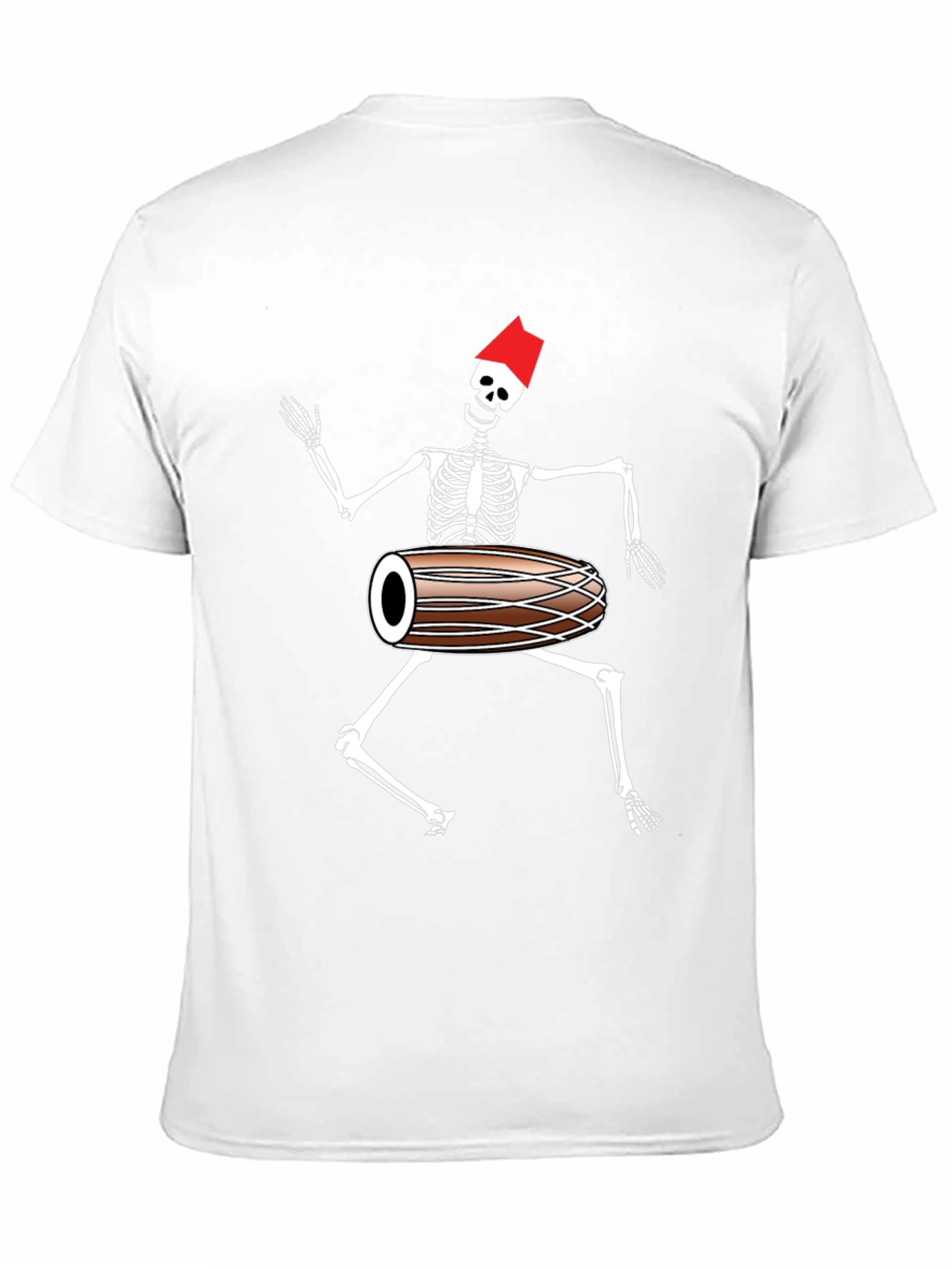 Skeleton Drummer Graphic T-Shirt