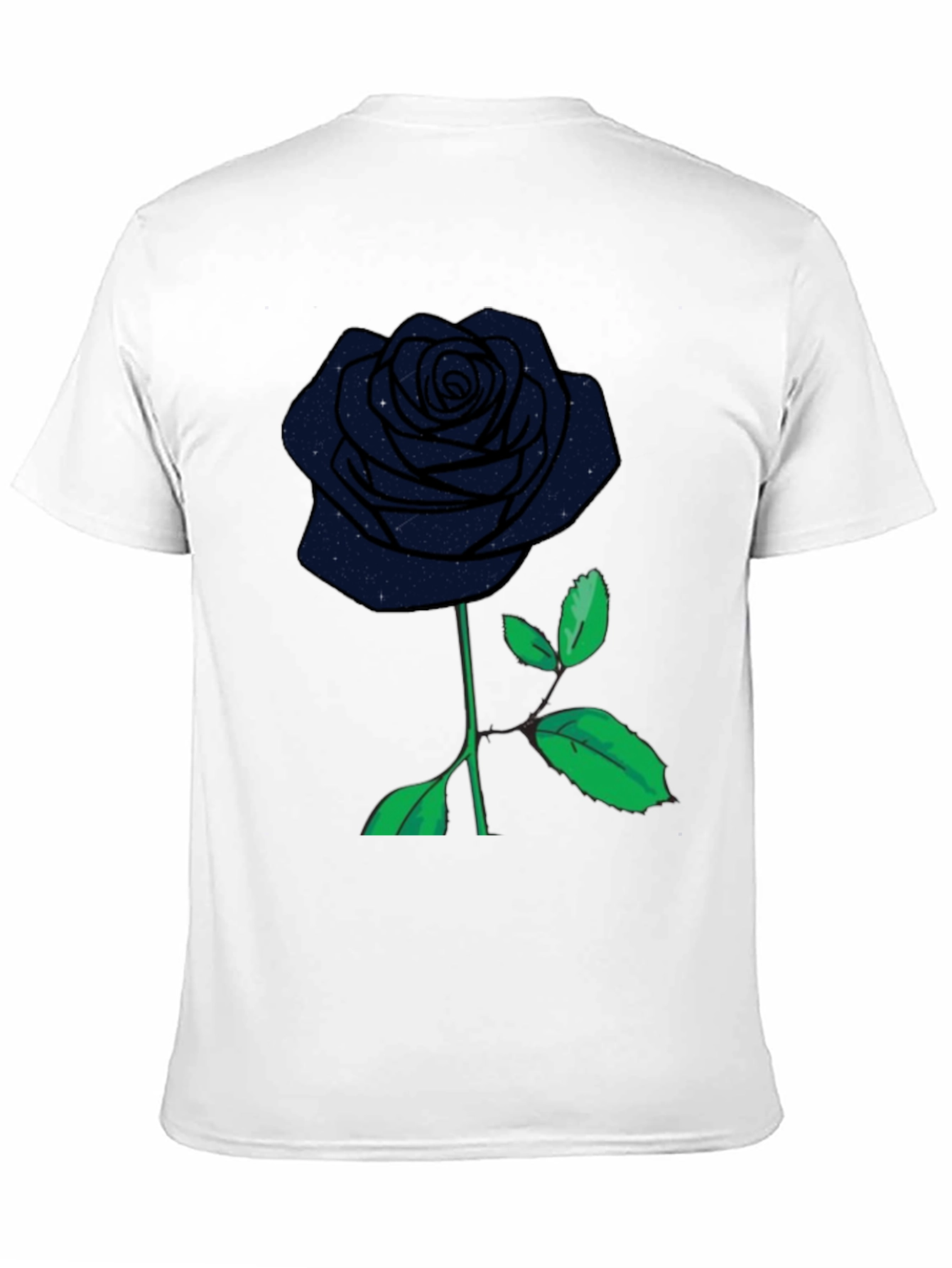 Galaxy Rose Black T-Shirt