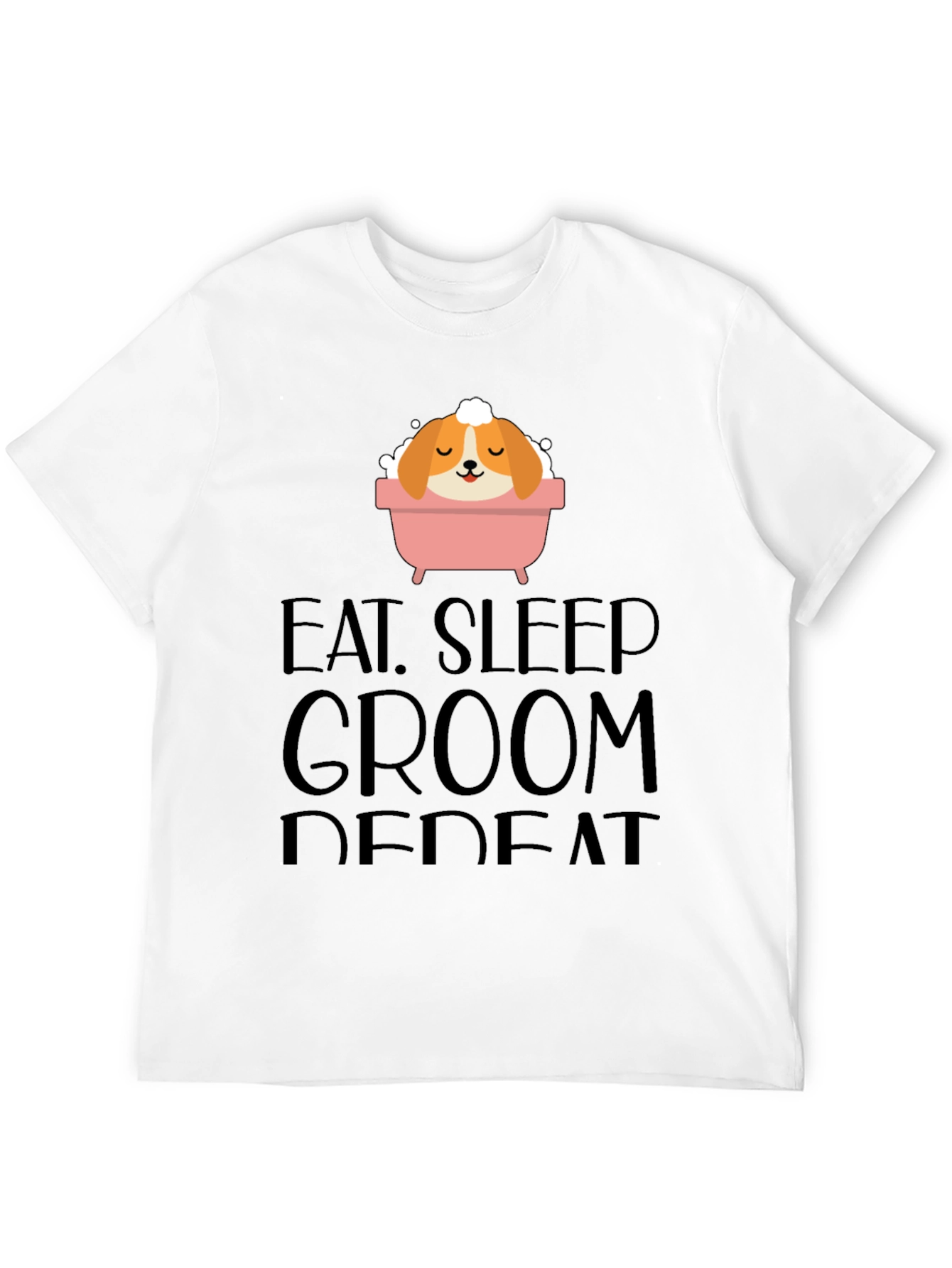 Eat Sleep Groom Repeat Graphic Tee - Unisex