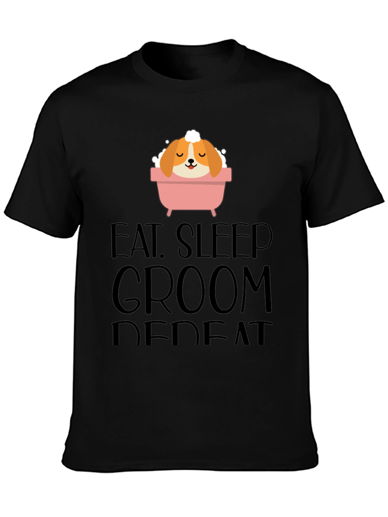 Eat Sleep Groom Repeat Graphic Tee - Unisex
