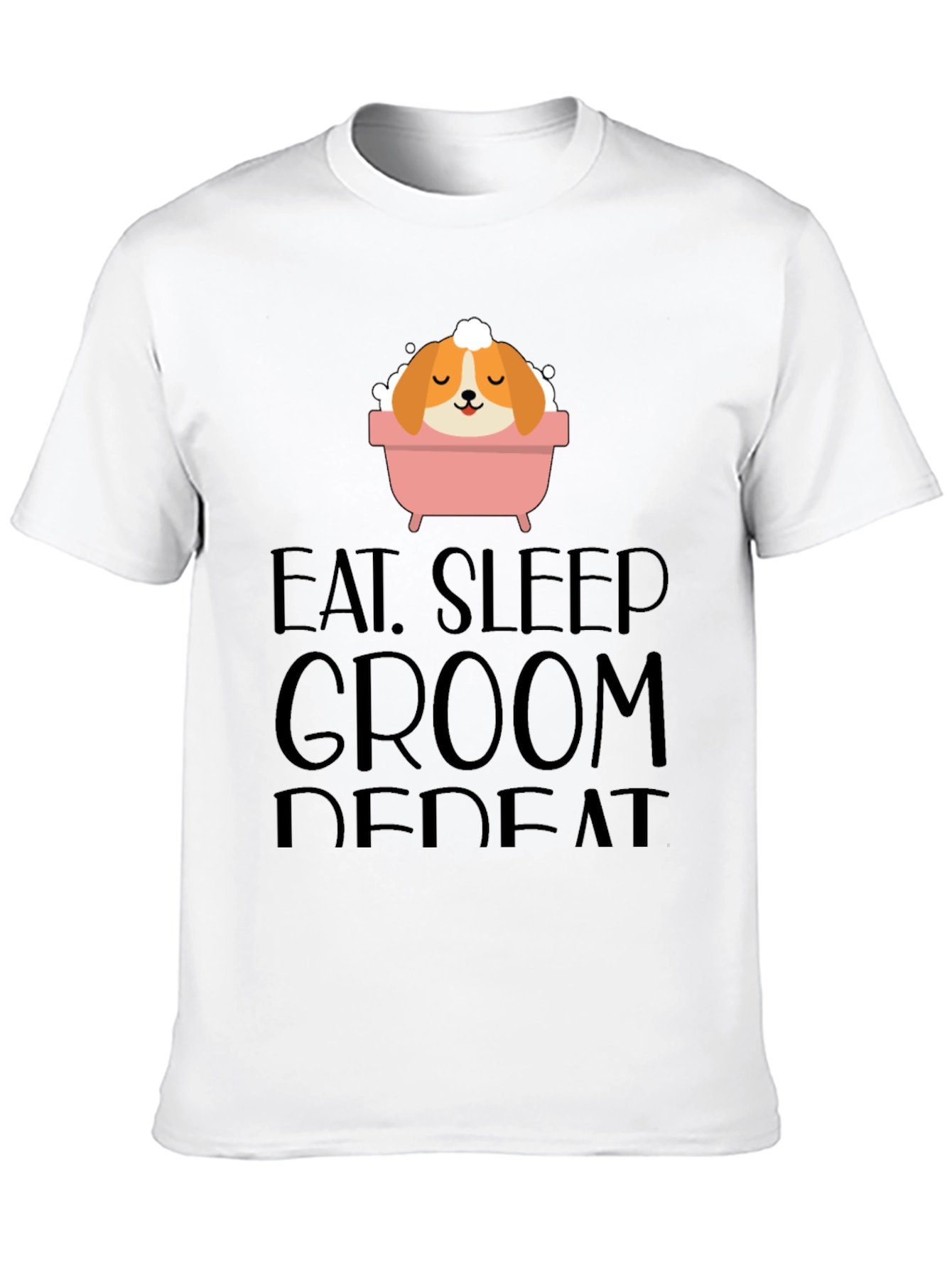 Eat Sleep Groom Repeat Graphic Tee - Unisex