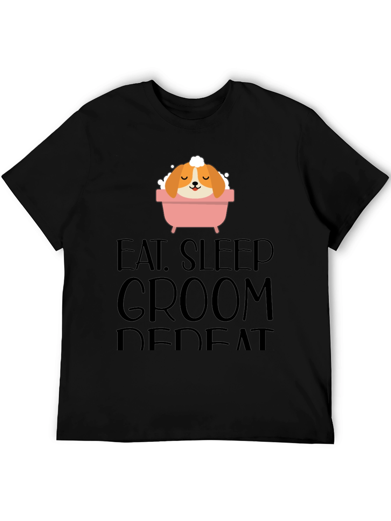 Eat Sleep Groom Repeat Graphic Tee - Unisex