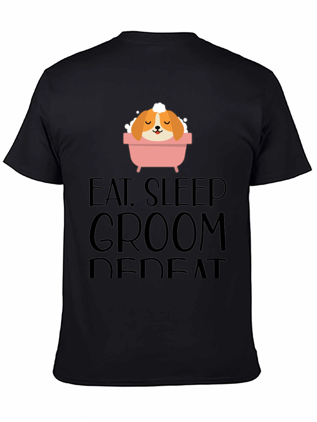 Eat Sleep Groom Repeat Graphic Tee - Unisex