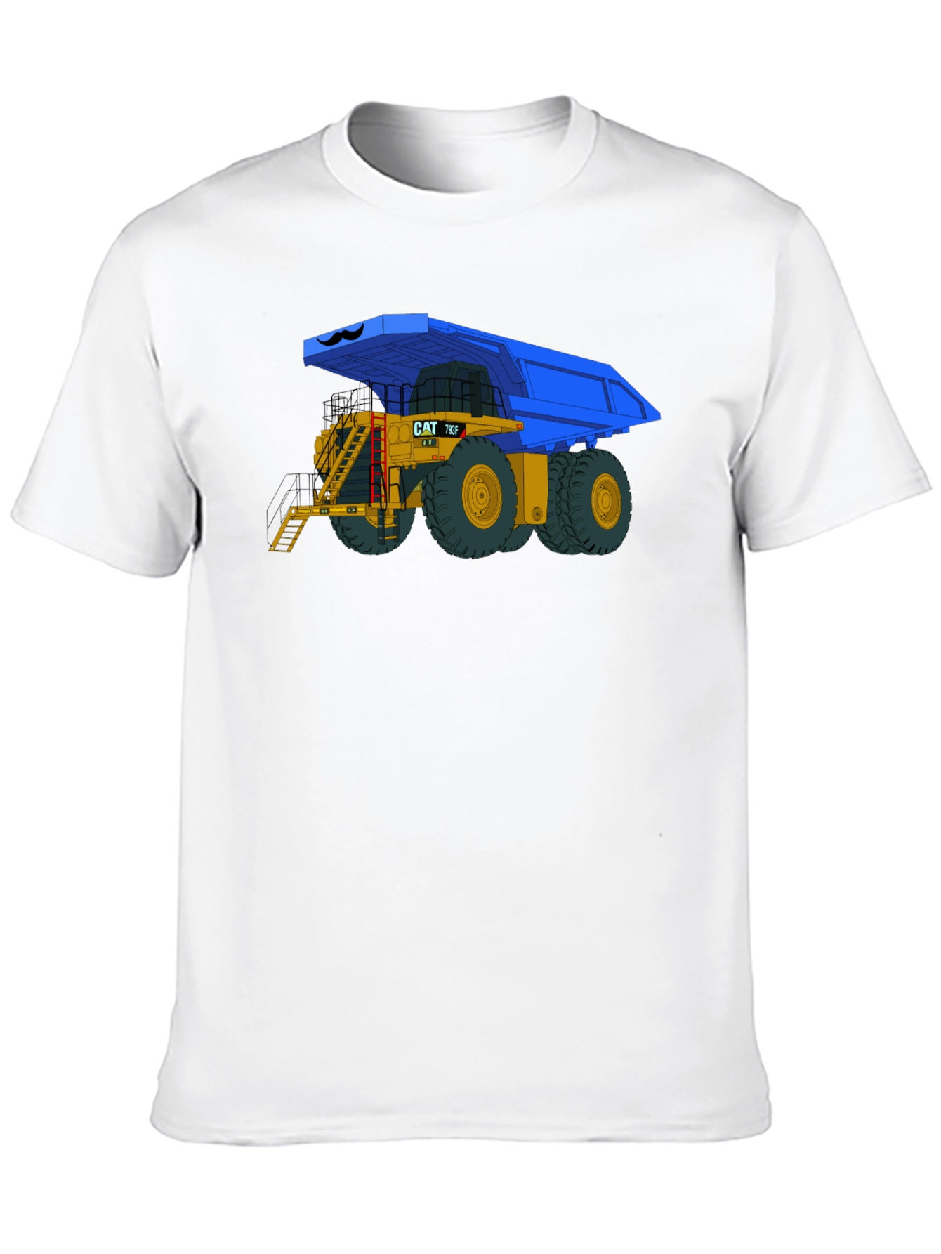 Cartoon CAT 795F Dump Truck Graphic Tee