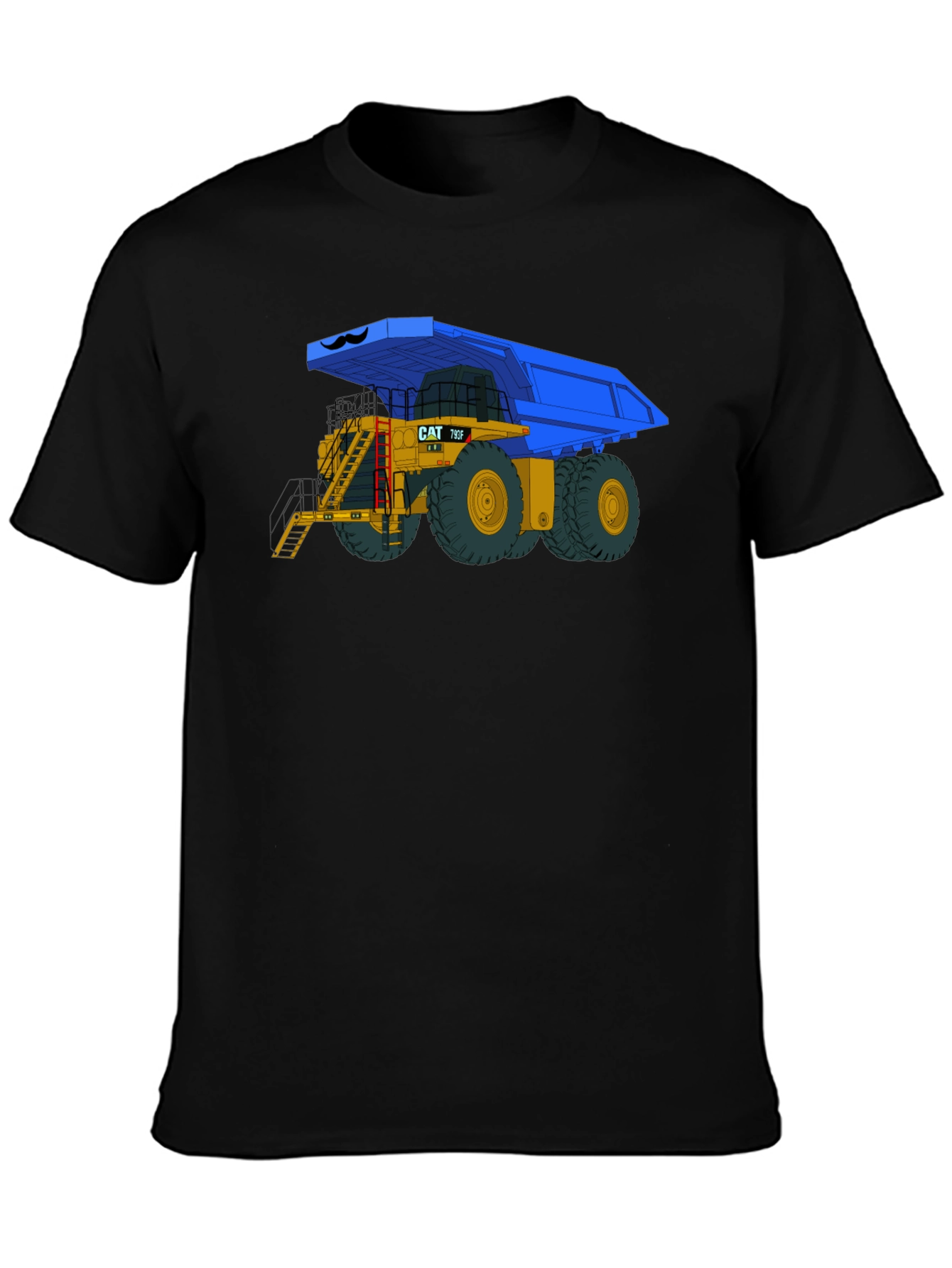 Cartoon CAT 795F Dump Truck Graphic Tee