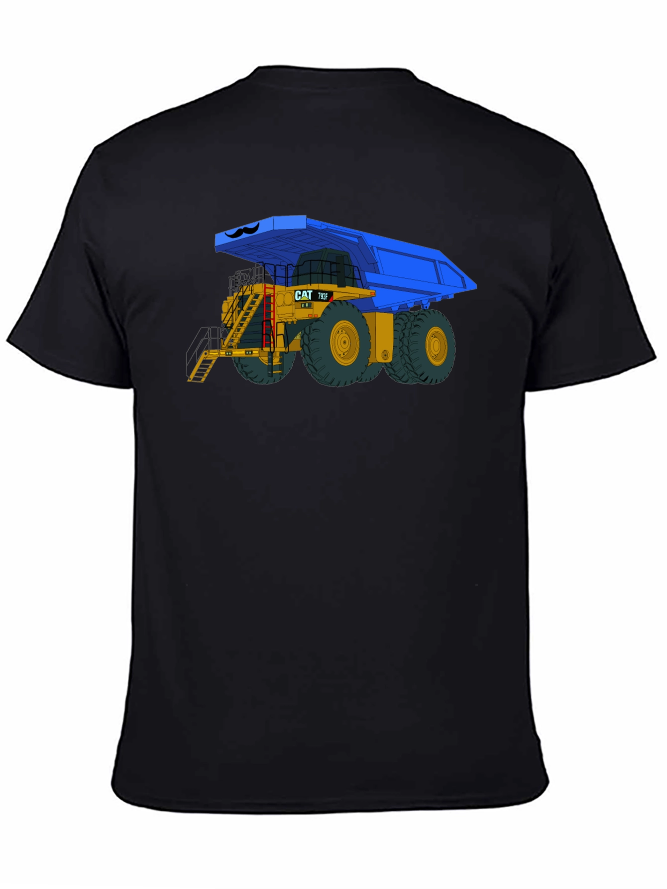 Cartoon CAT 795F Dump Truck Graphic Tee