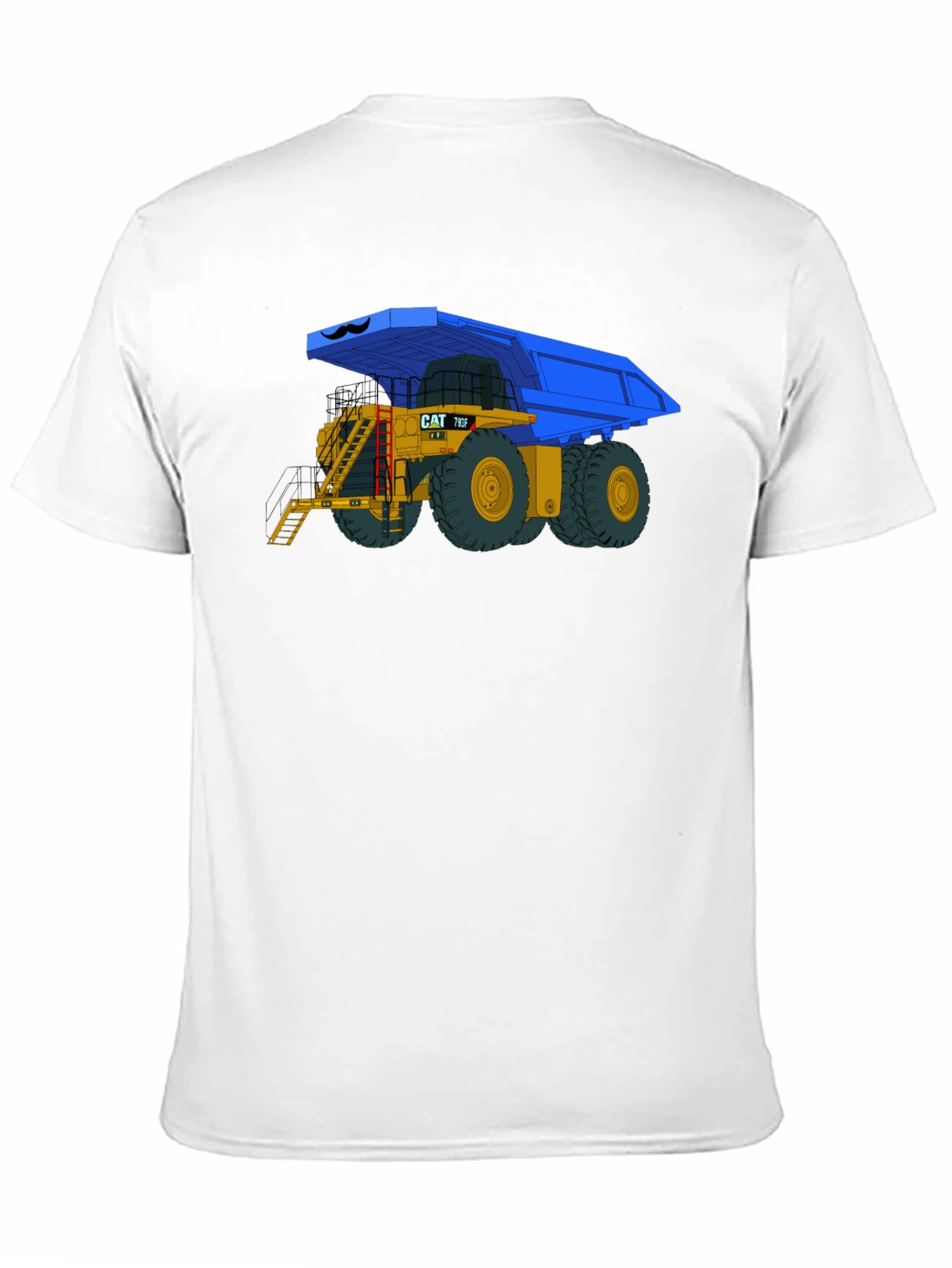 Cartoon CAT 795F Dump Truck Graphic Tee