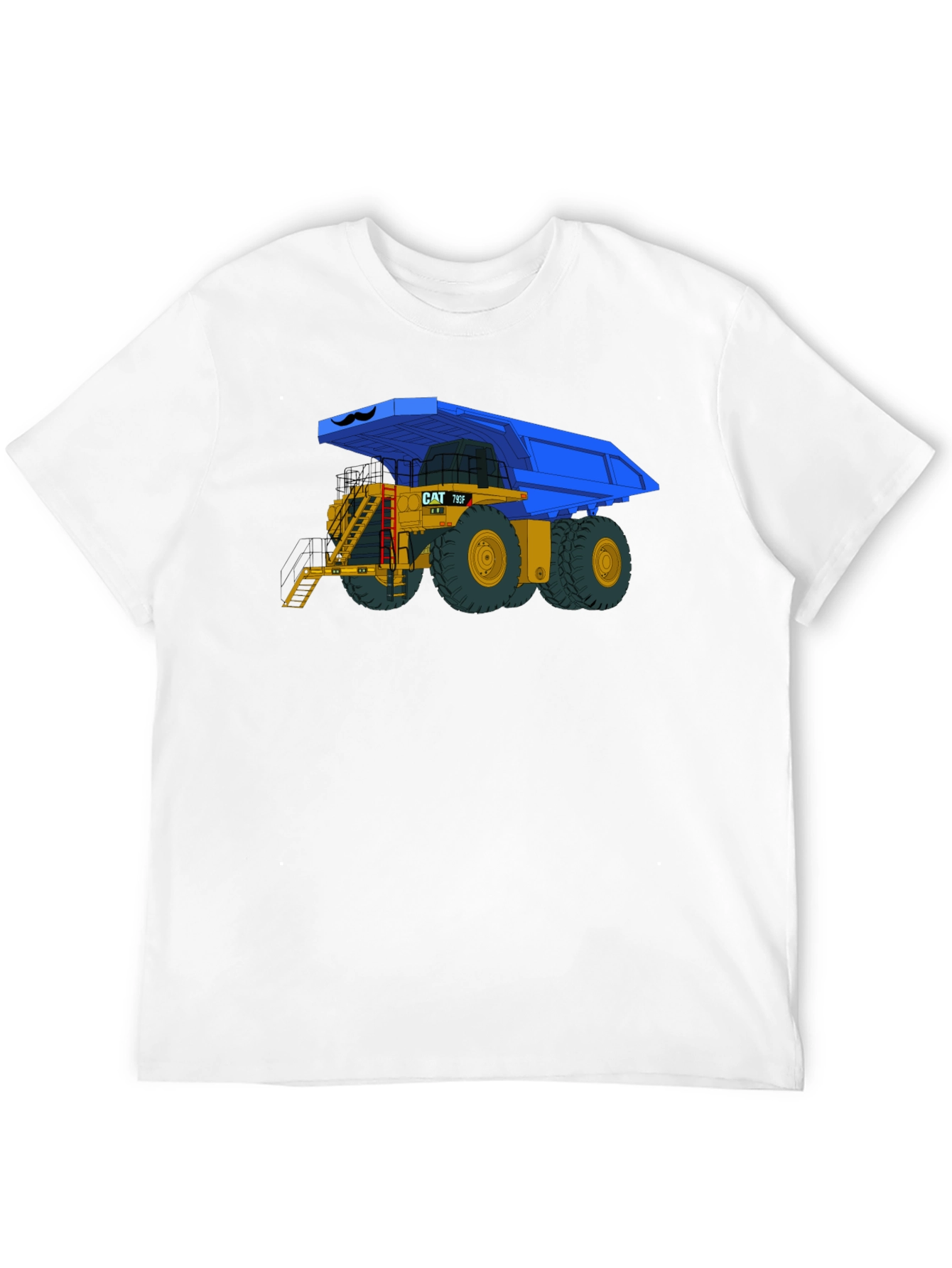 Cartoon CAT 795F Dump Truck Graphic Tee