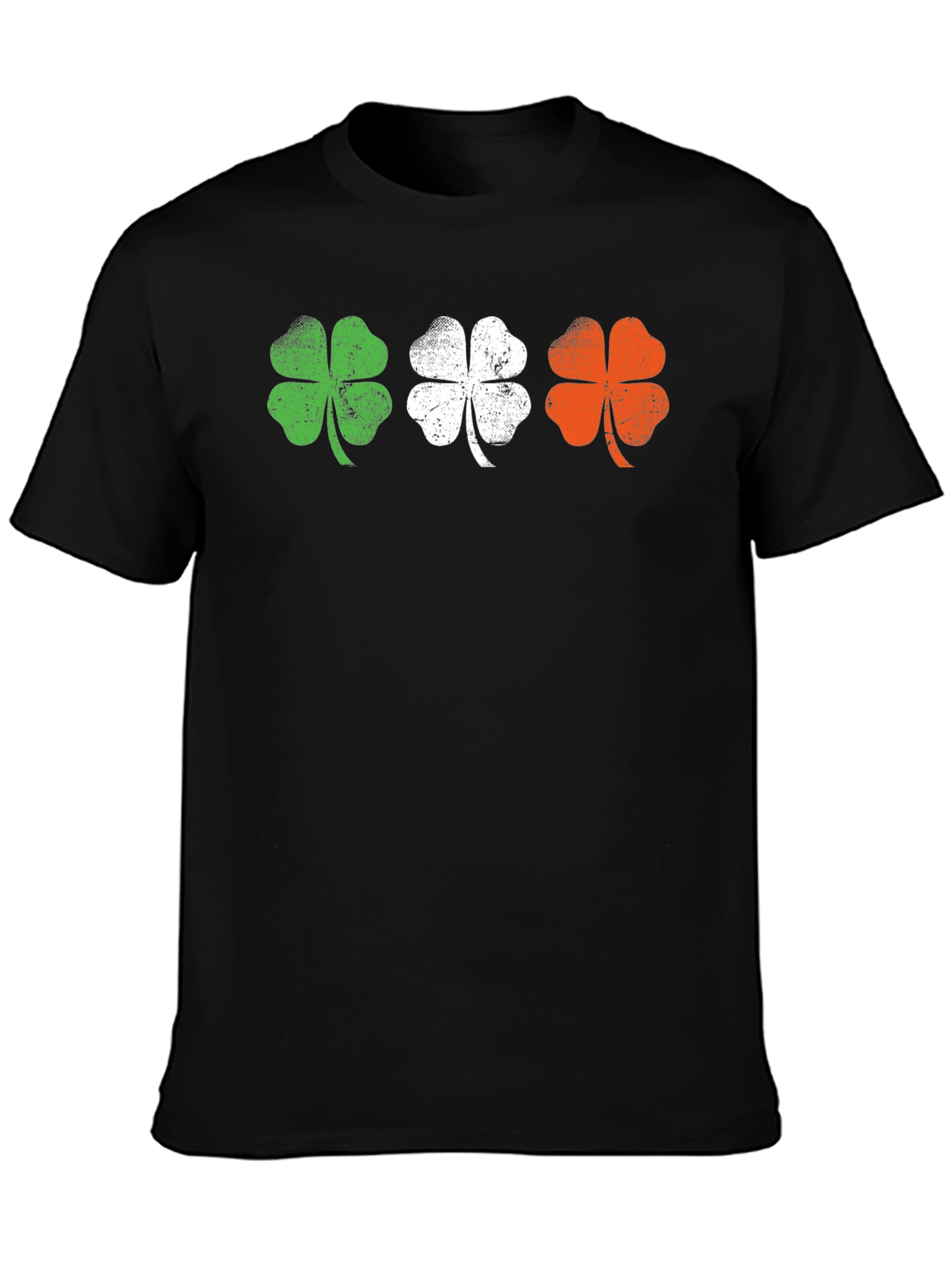 Irish Flag Shamrock Graphic Tee - St. Patricks Day