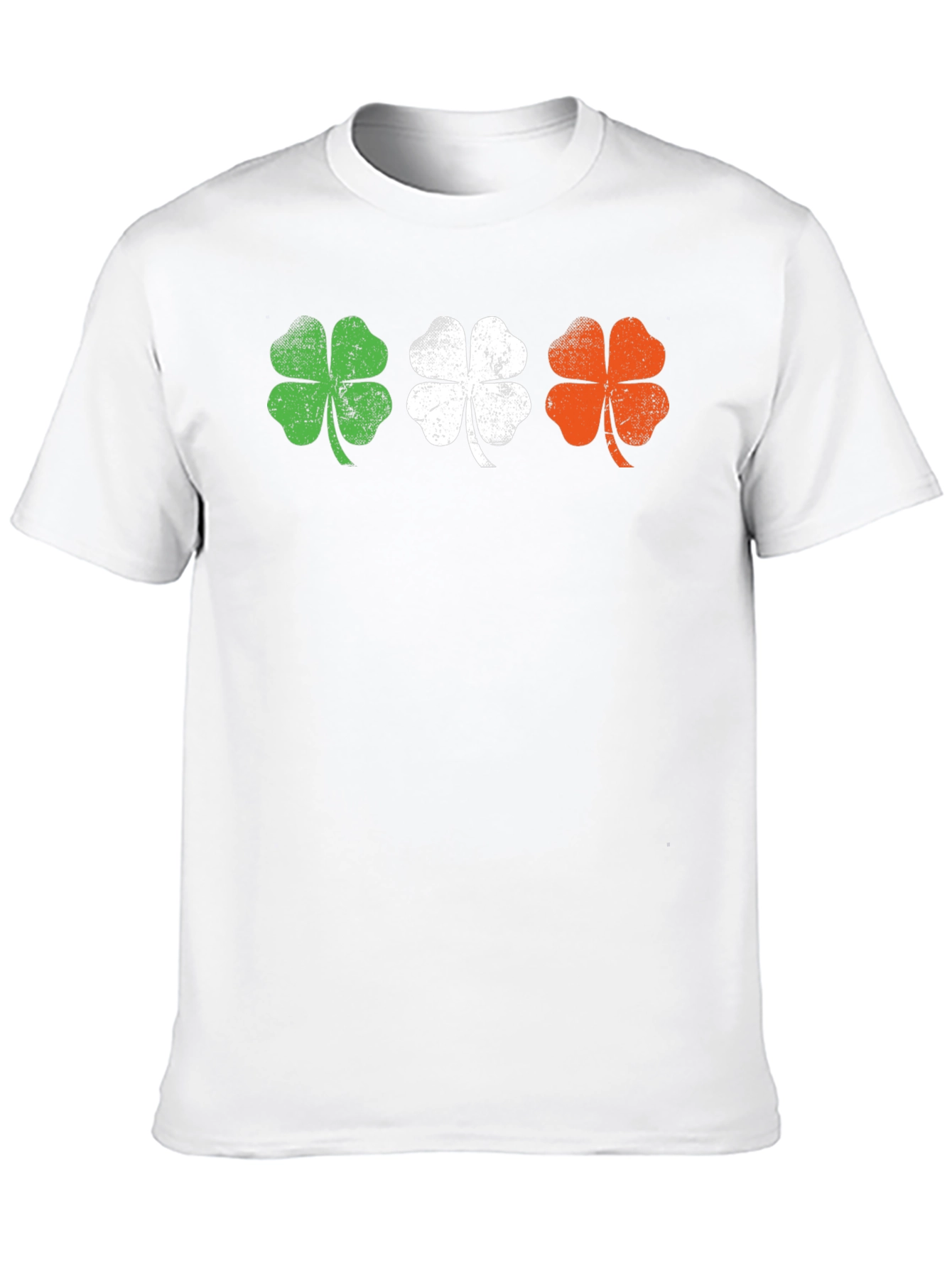Irish Flag Shamrock Graphic Tee - St. Patricks Day