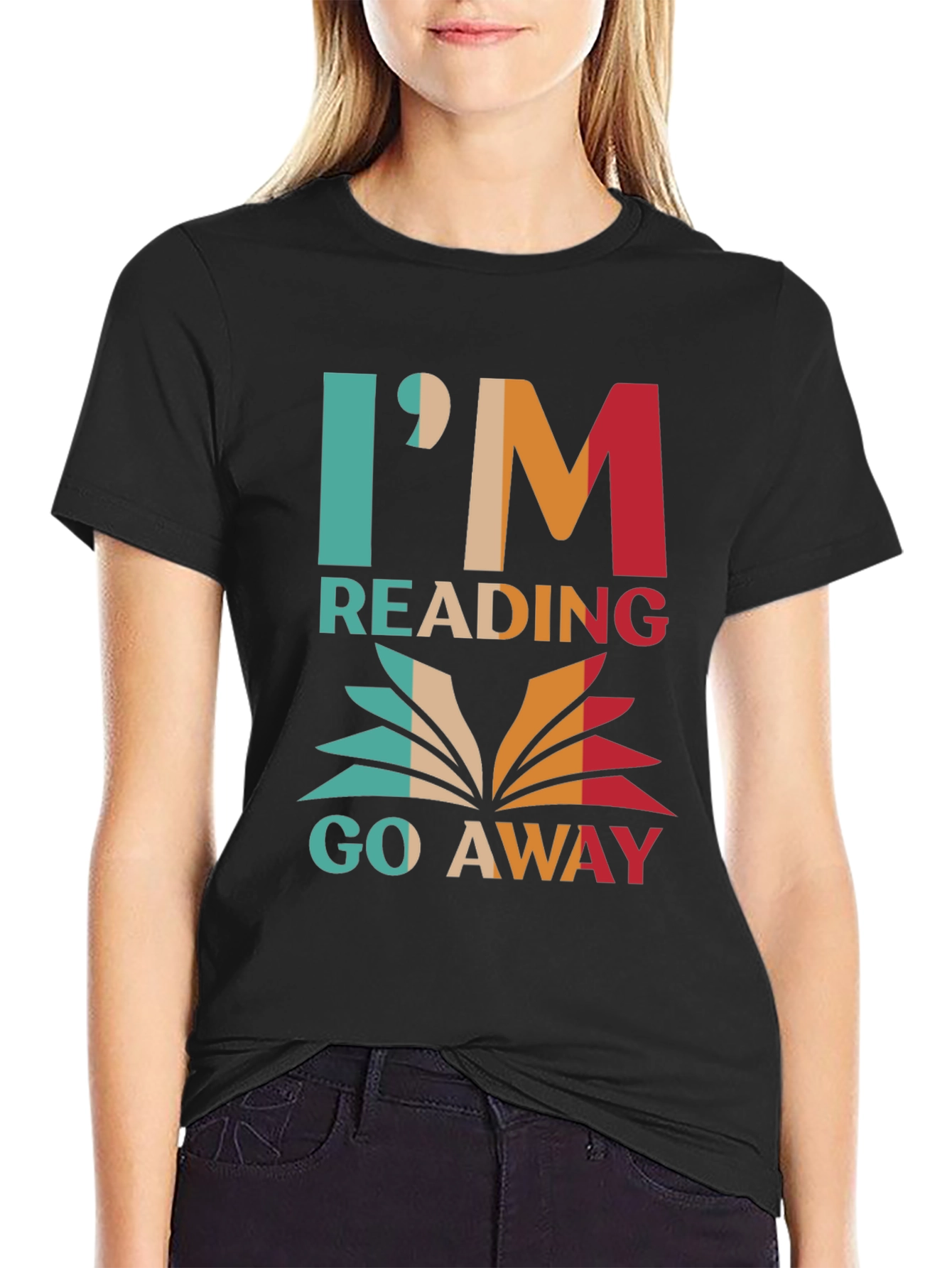Im Reading Go Away Graphic Tee