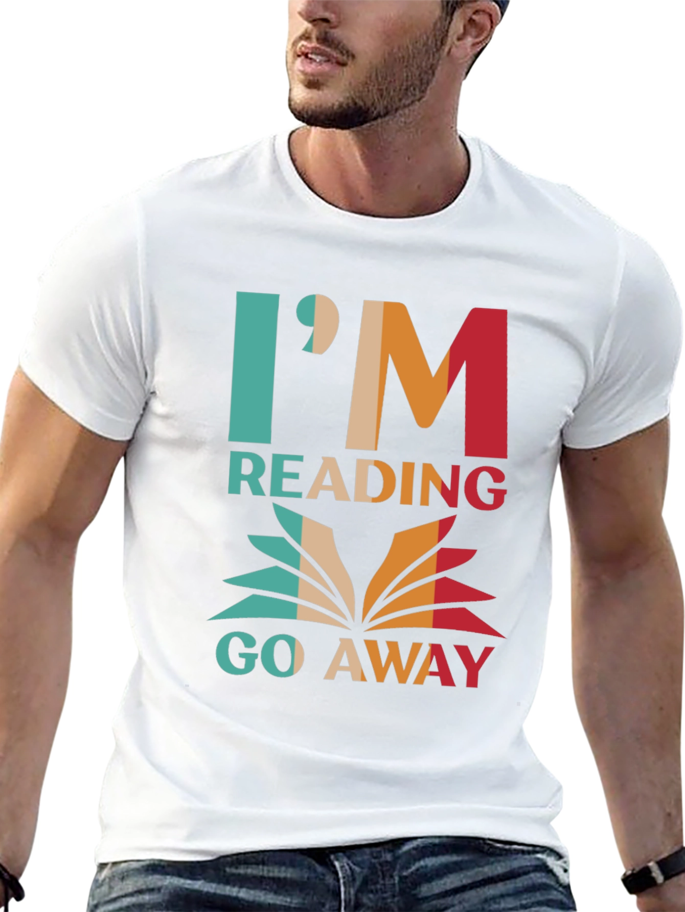 Im Reading Go Away Graphic Tee