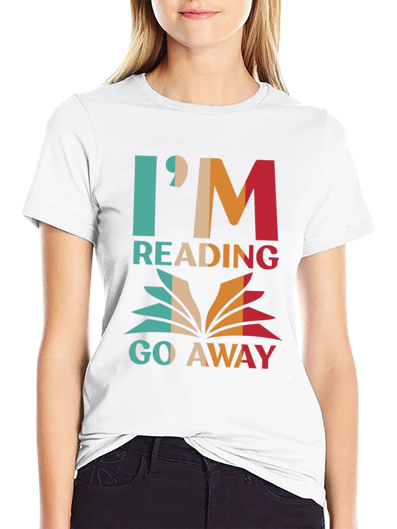 Im Reading Go Away Graphic Tee