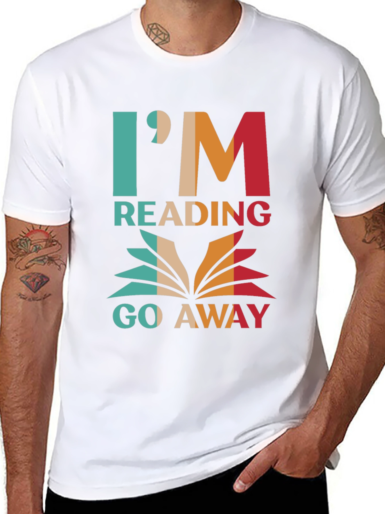 Im Reading Go Away Graphic Tee