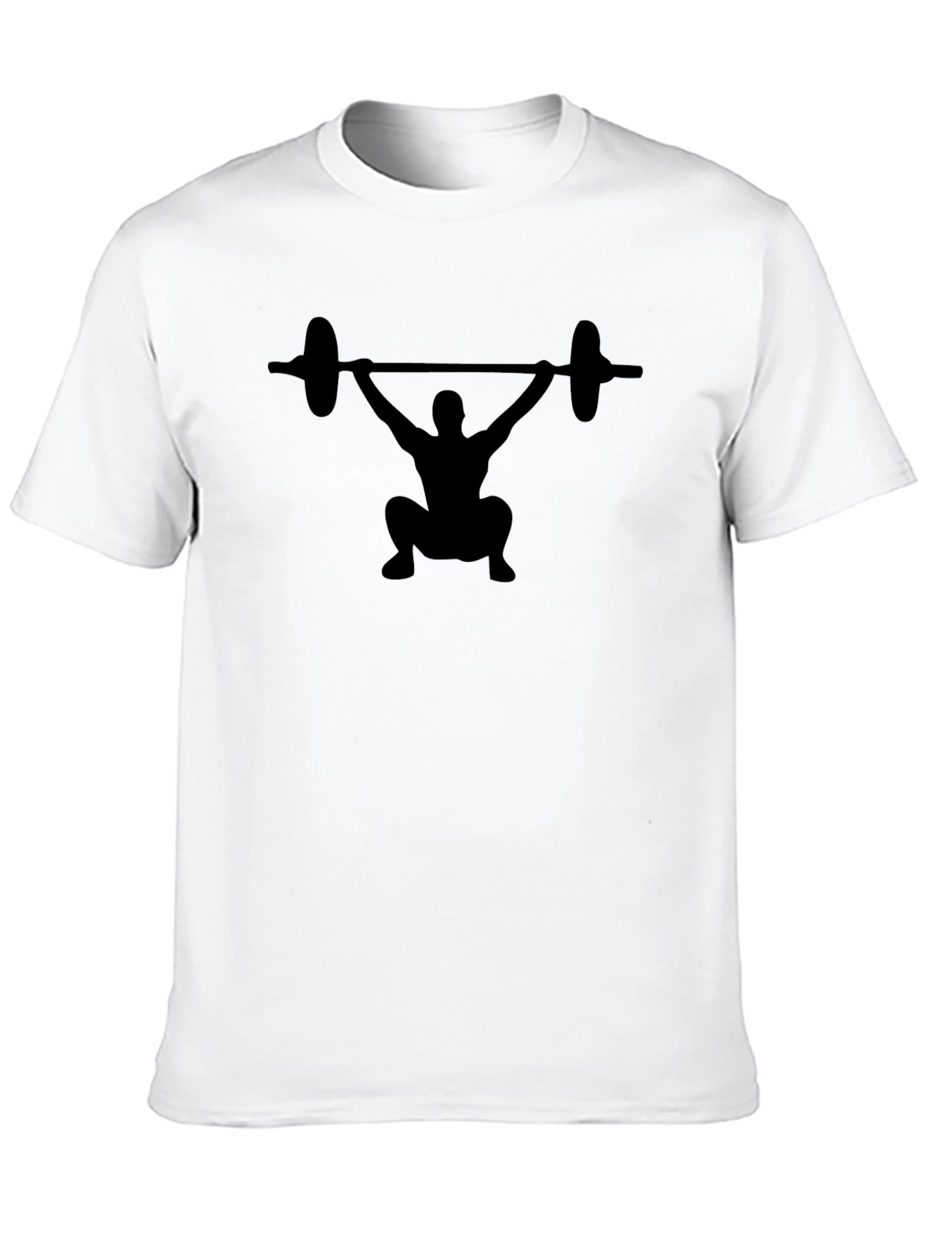 Weightlifter Silhouette T-Shirt - Black