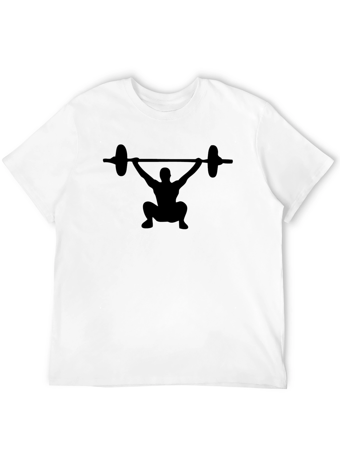 Weightlifter Silhouette T-Shirt - Black